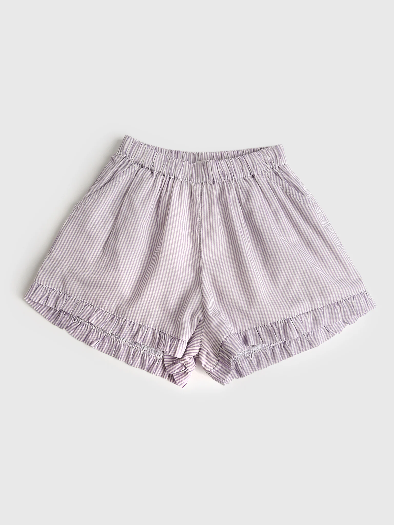 Minnow Girls' Stripe Ruffle Short