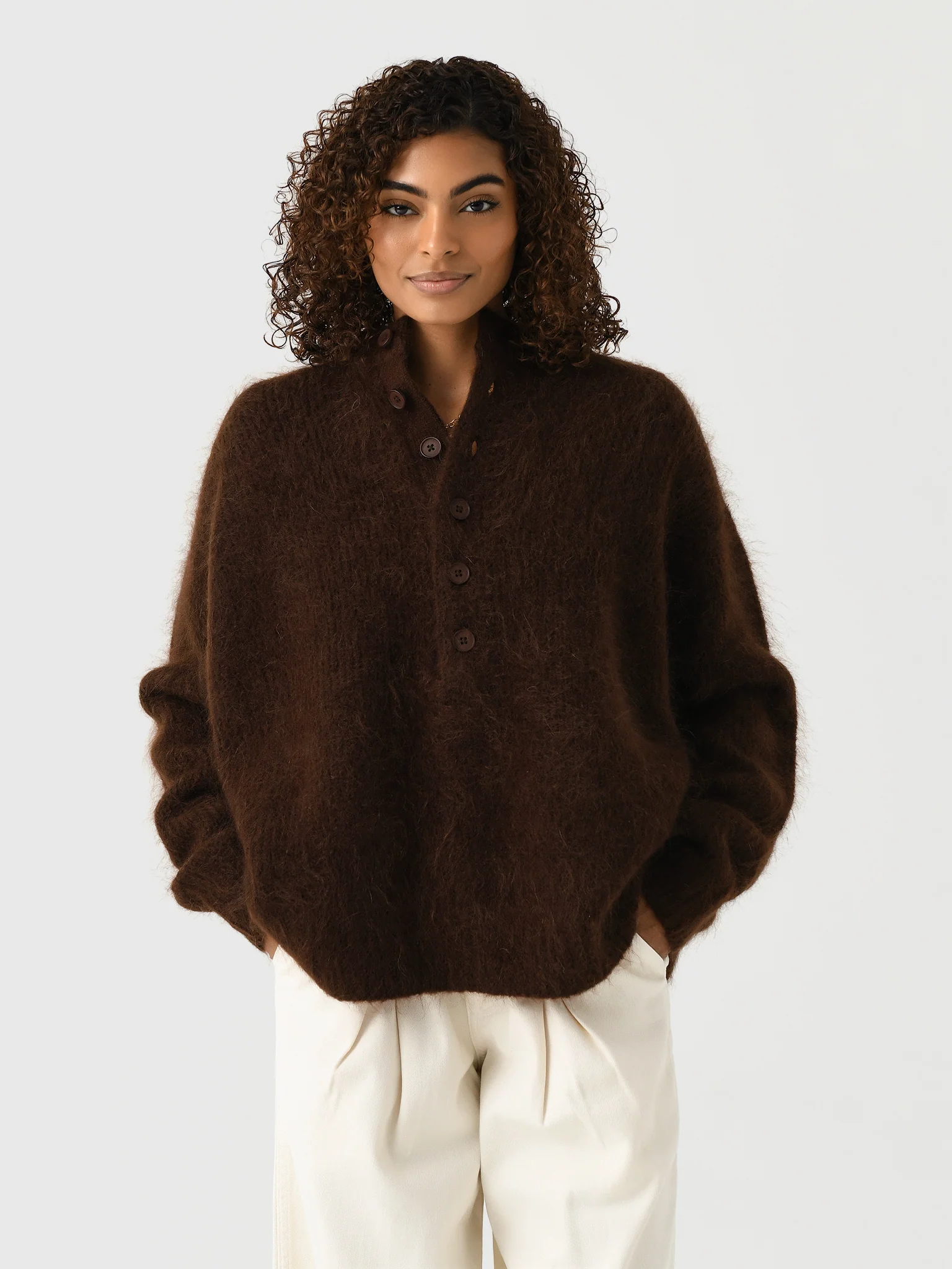 Mr. Mittens Women's Sophia Buttoned Sweater