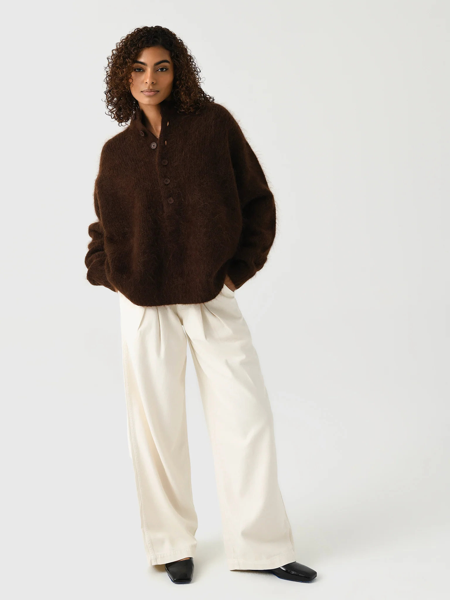 Mr. Mittens Women's Sophia Buttoned Sweater - Image 2