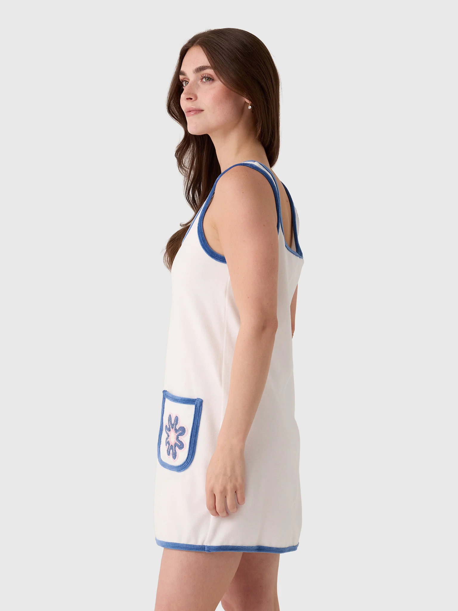 My Beachy Side Women's Peony Terry Mini Dress - Image 3