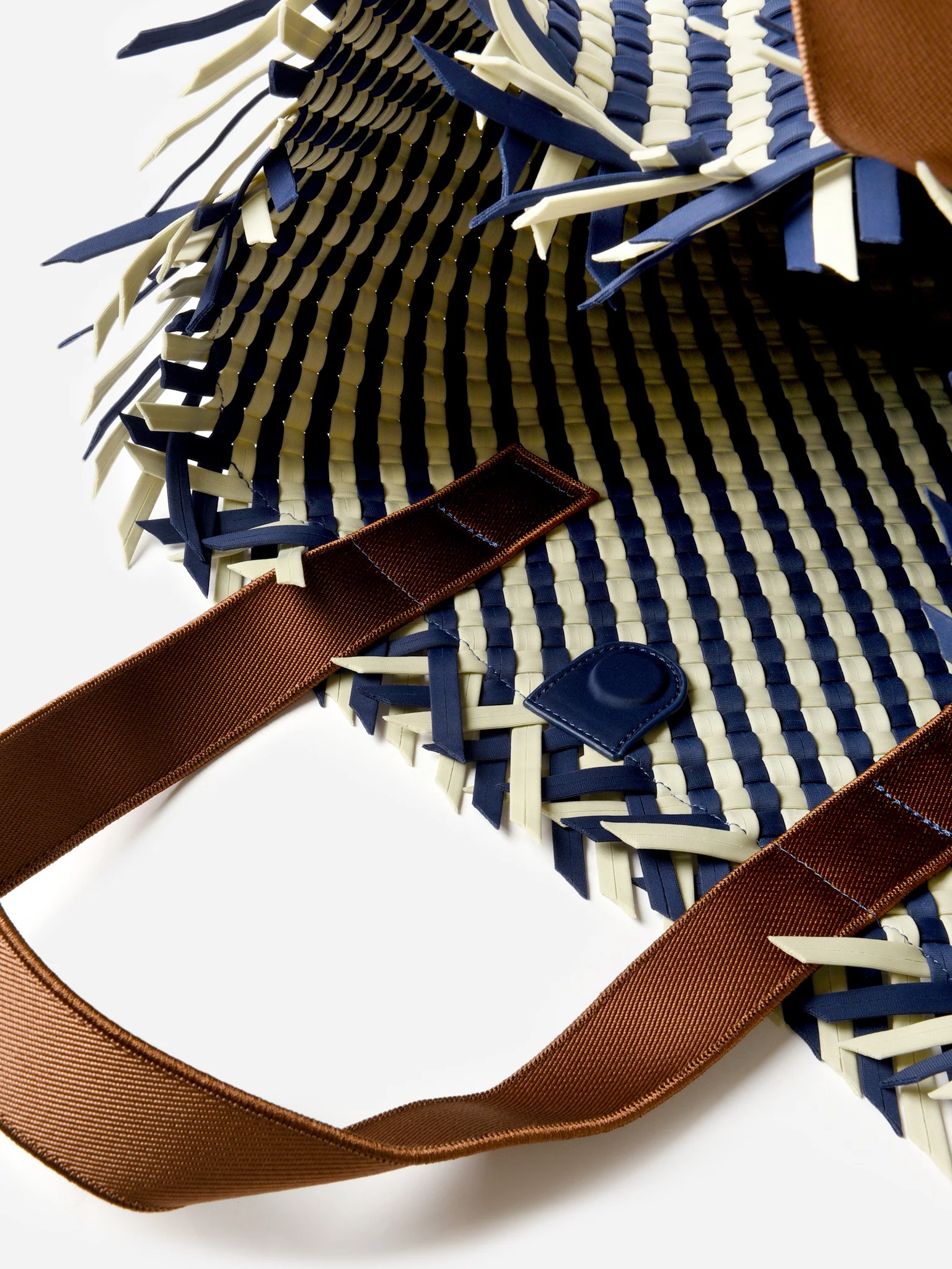 Naghedi Havana Medium Striped Tote - Image 6