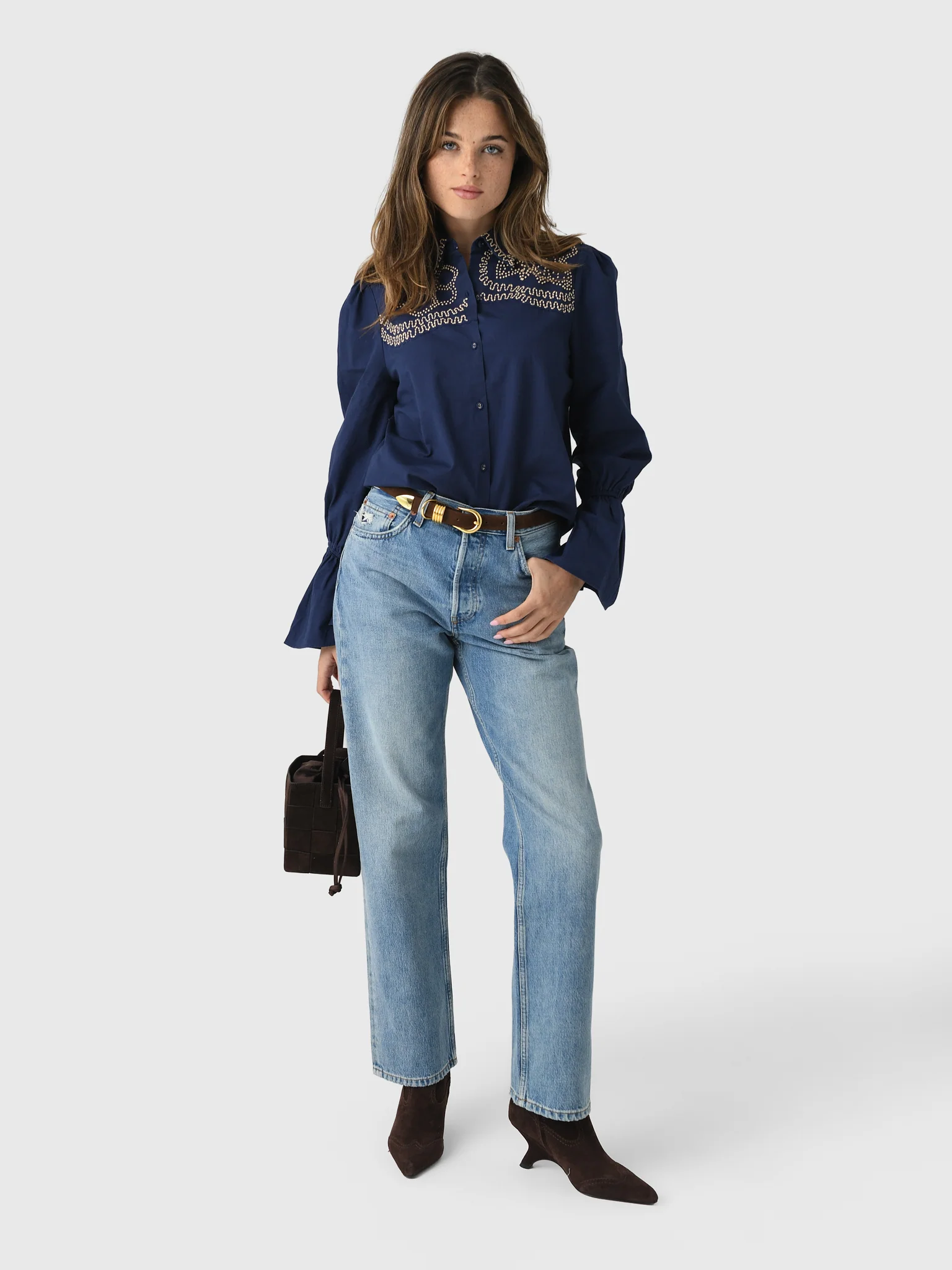 Never A Wallflower Women's French Knot Button Down - Image 2