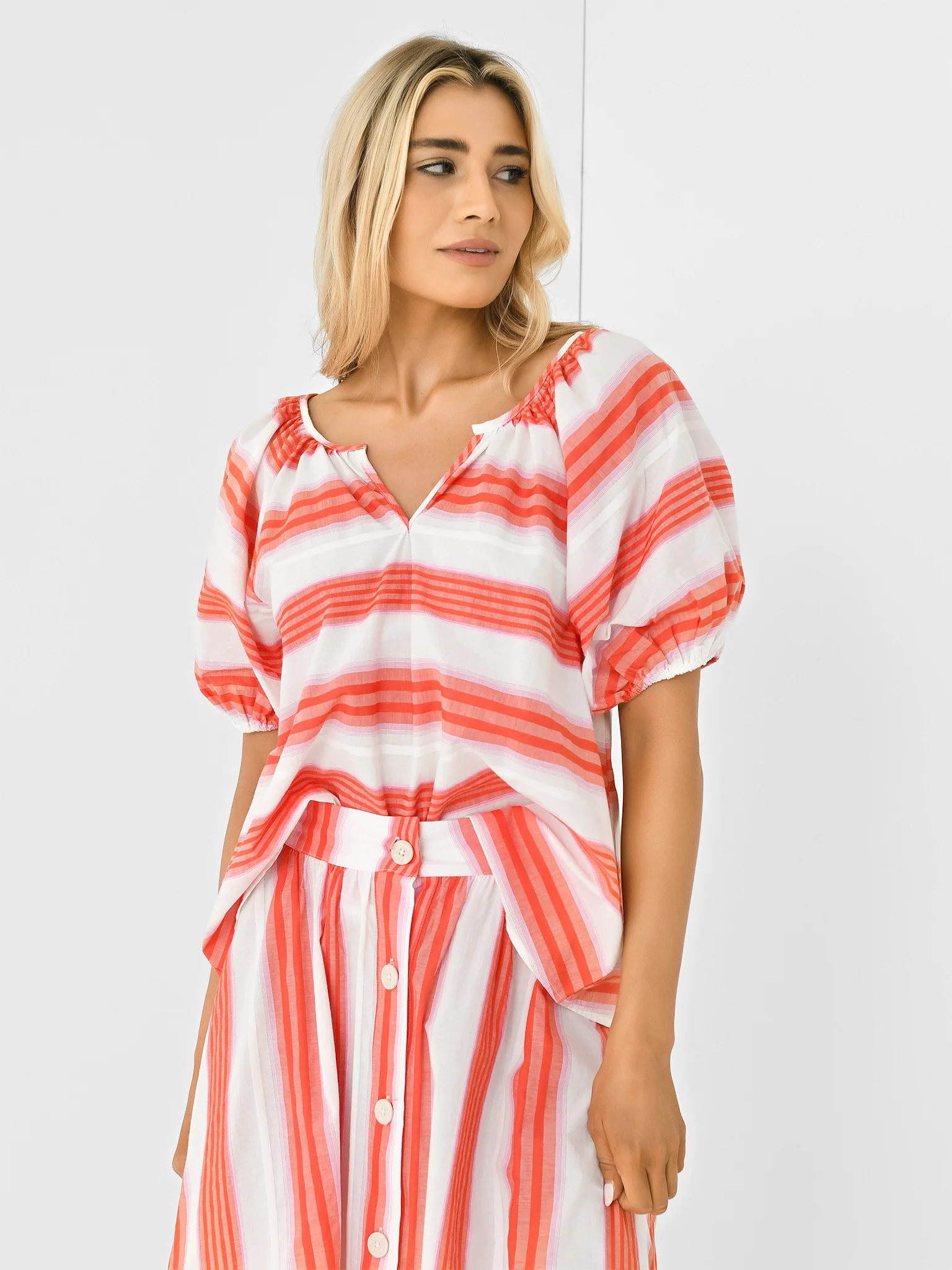 Never A Wallflower Women's Gathered V-Neck Top - Image 8