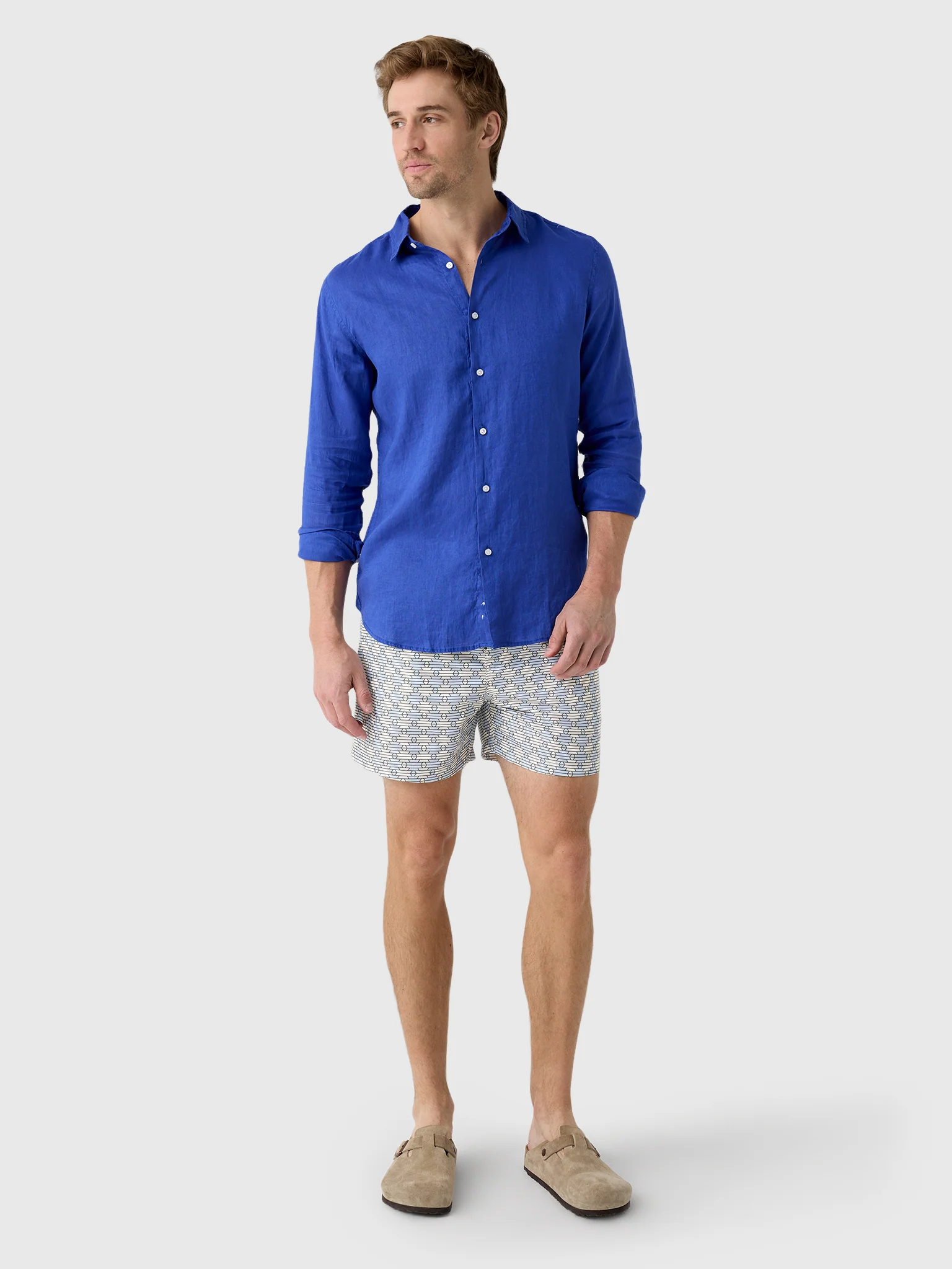 Nicoló Men's Long Sleeve Linen Shirt - Image 11