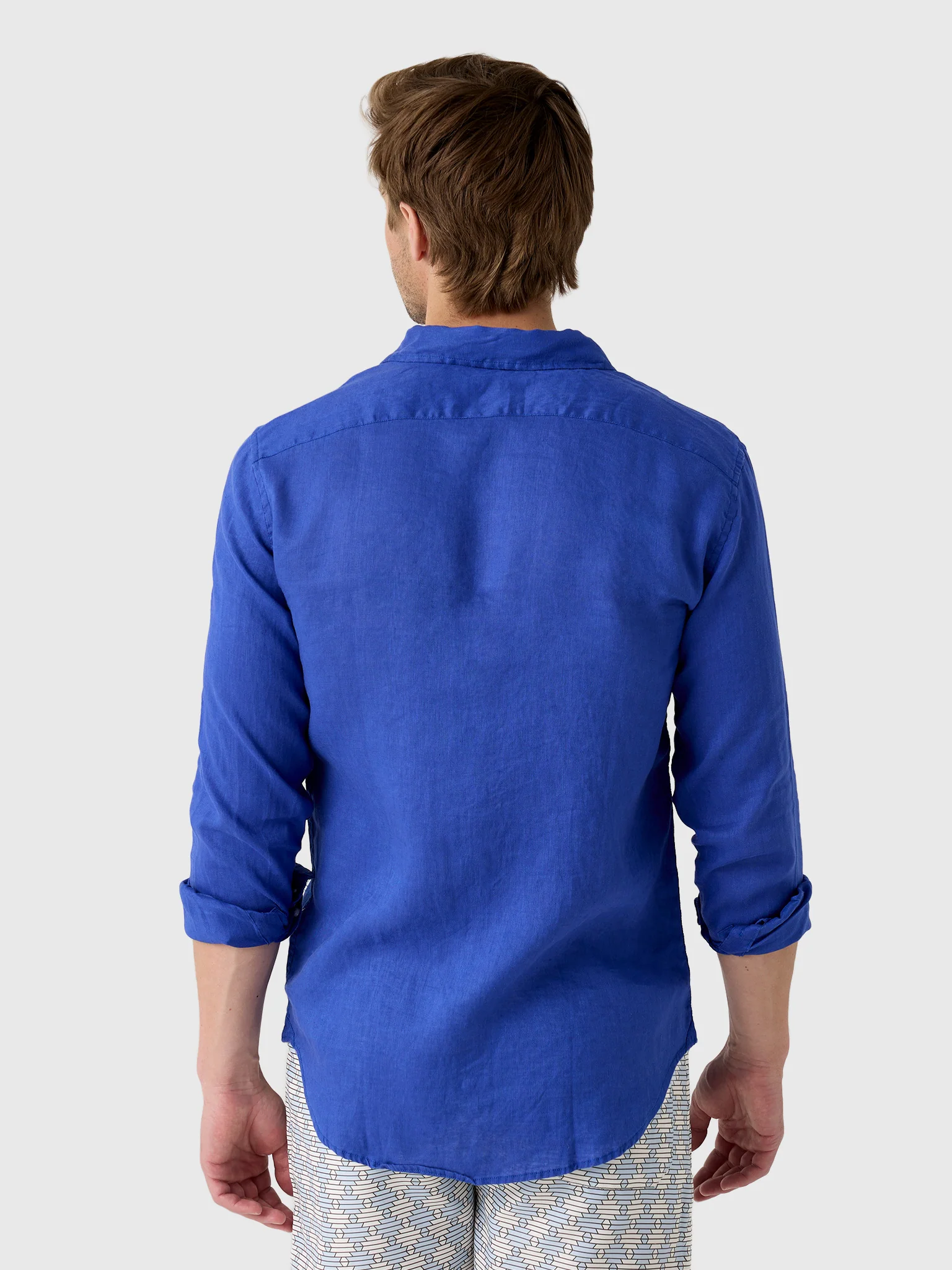 Nicoló Men's Long Sleeve Linen Shirt - Image 12