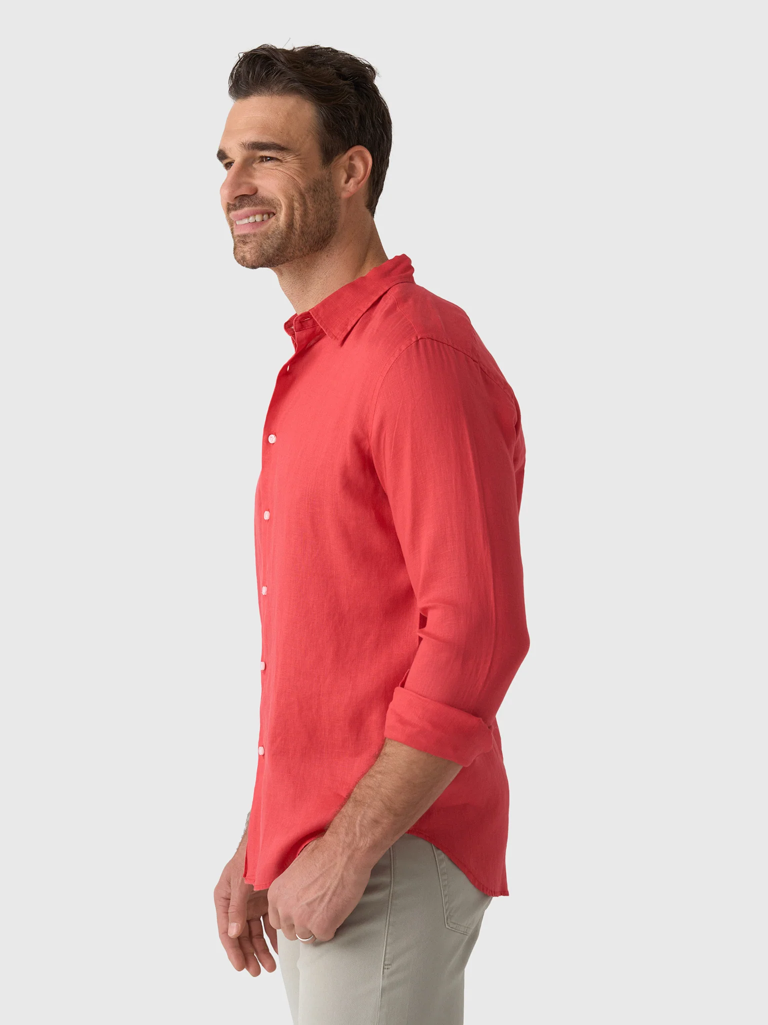 Nicoló Men's Long Sleeve Linen Shirt - Image 16