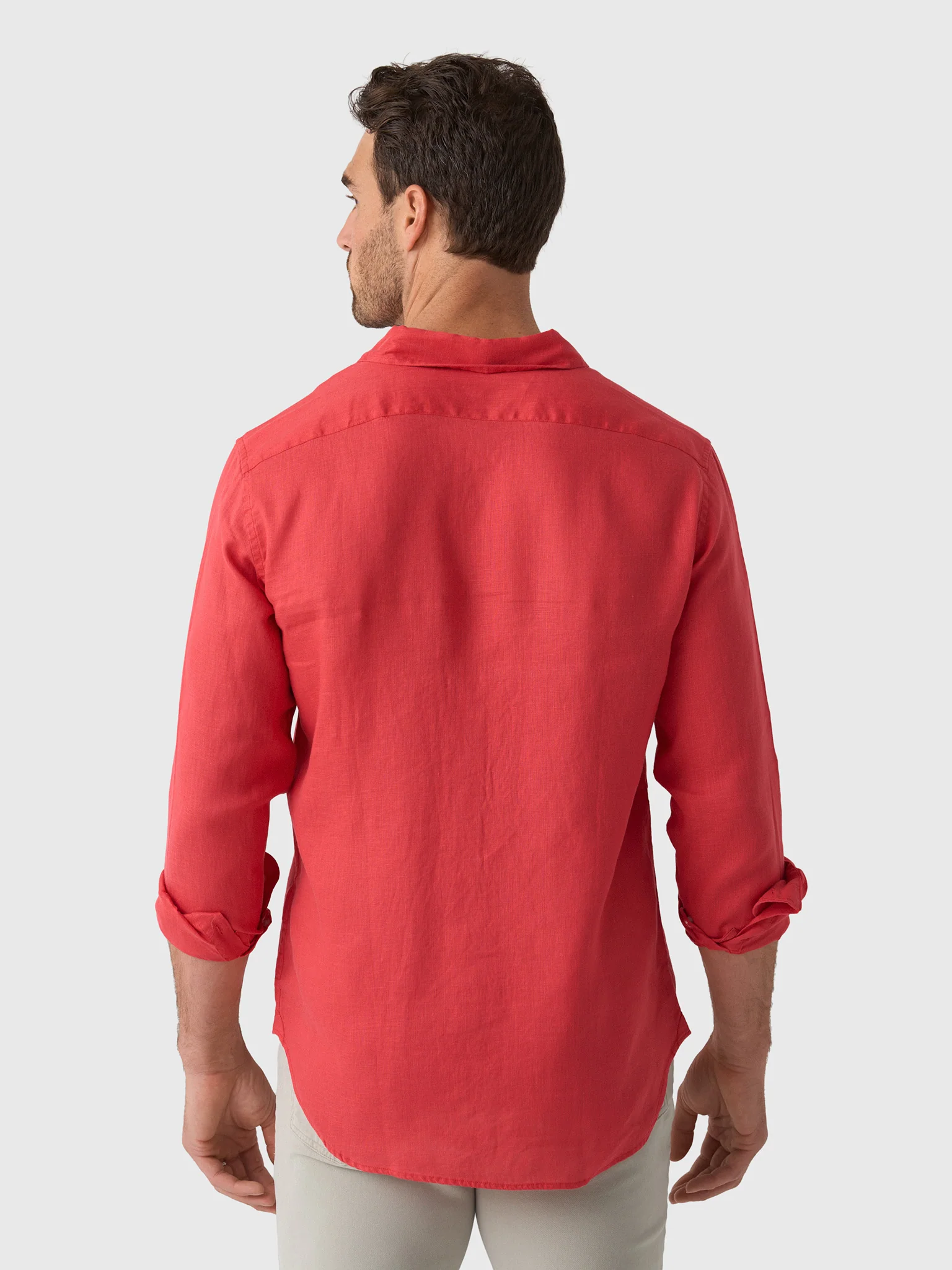 Nicoló Men's Long Sleeve Linen Shirt - Image 17