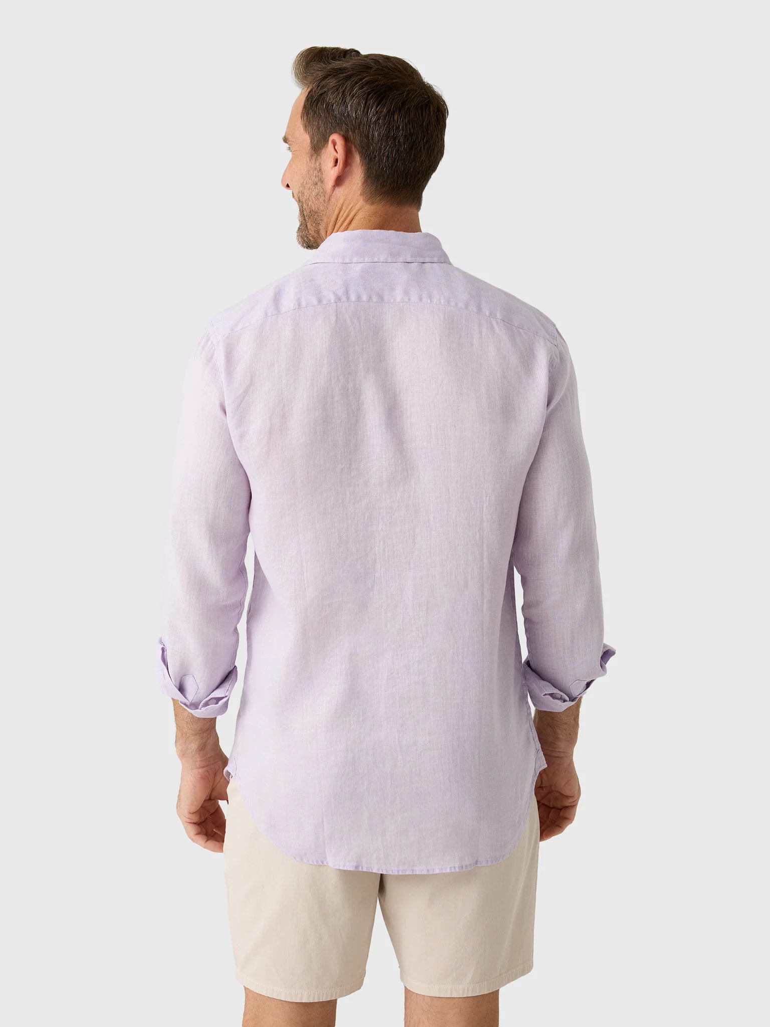 Nicoló Men's Long Sleeve Linen Shirt - Image 21