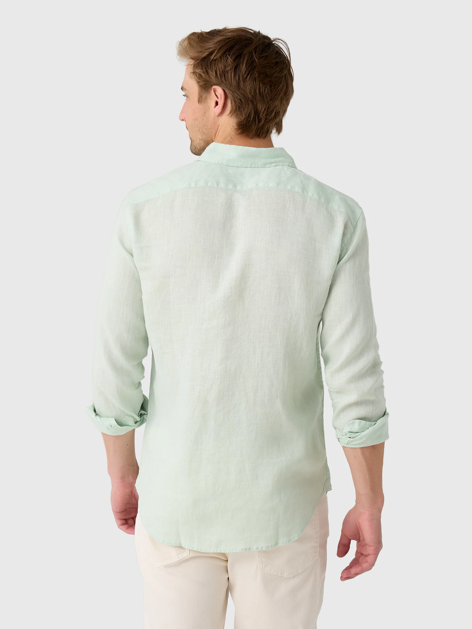 Nicoló Men's Long Sleeve Linen Shirt - Image 25