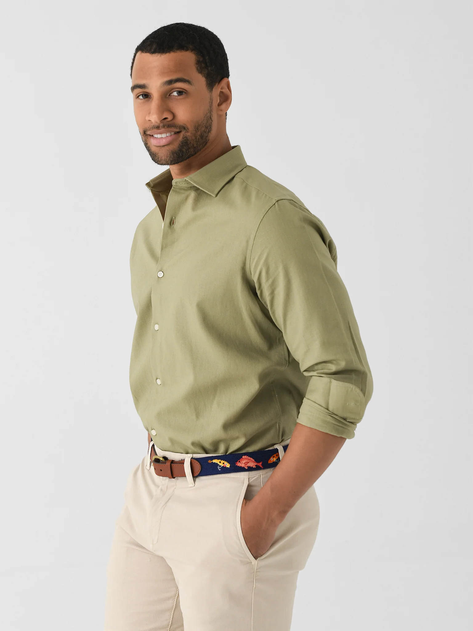 Nicoló Men's Naples Long Sleeve Shirt - Image 15