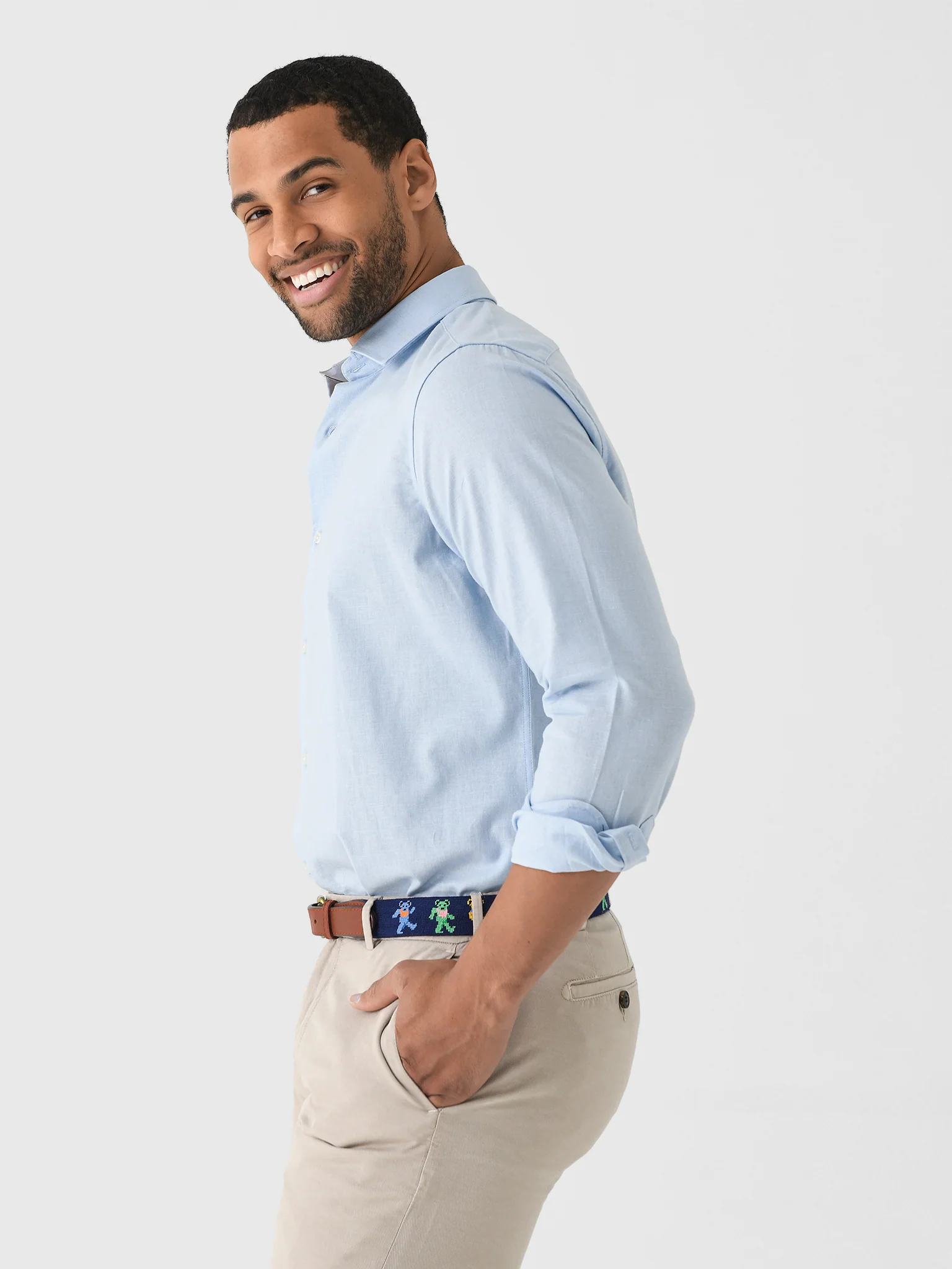 Nicoló Men's Naples Long Sleeve Shirt - Image 19