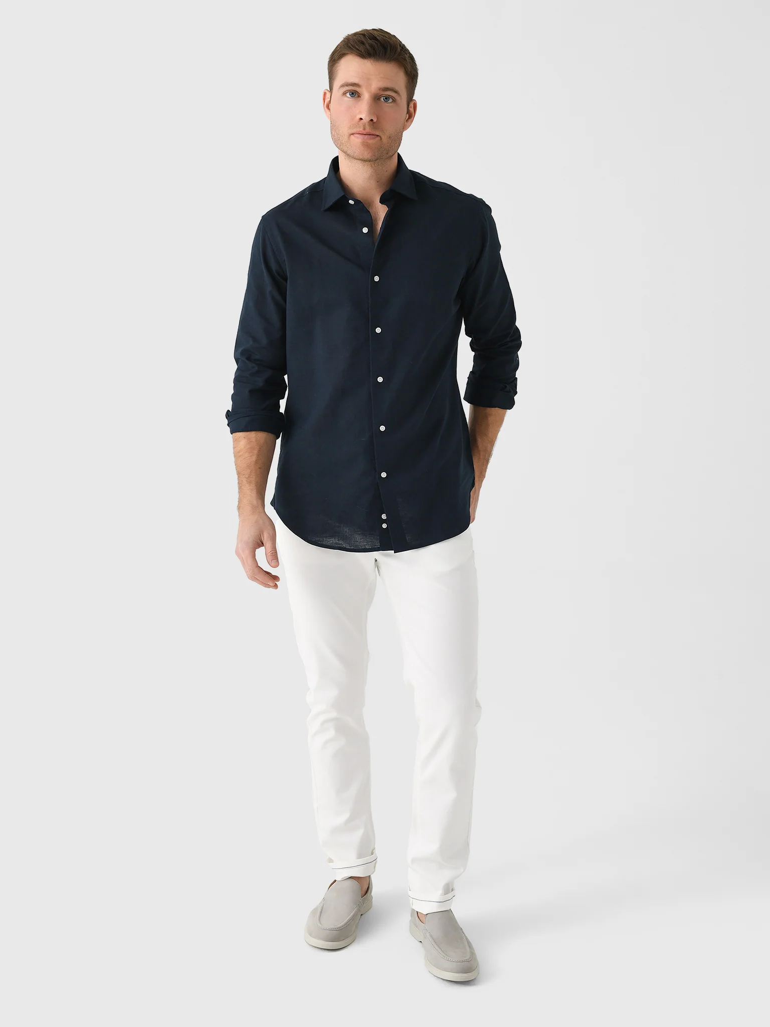 Nicoló Men's Naples Long Sleeve Shirt - Image 3