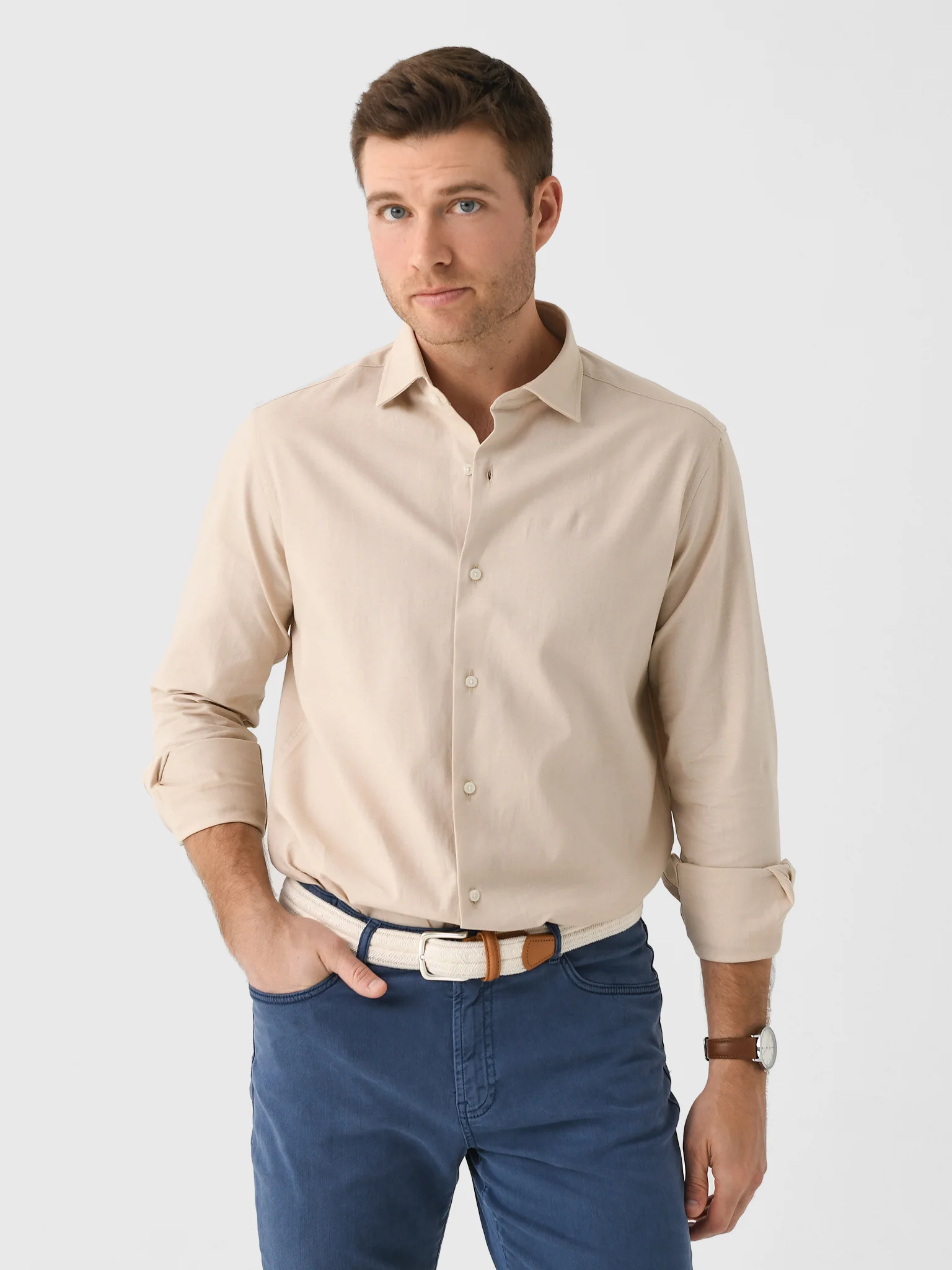 Nicoló Men's Naples Long Sleeve Shirt - Image 8