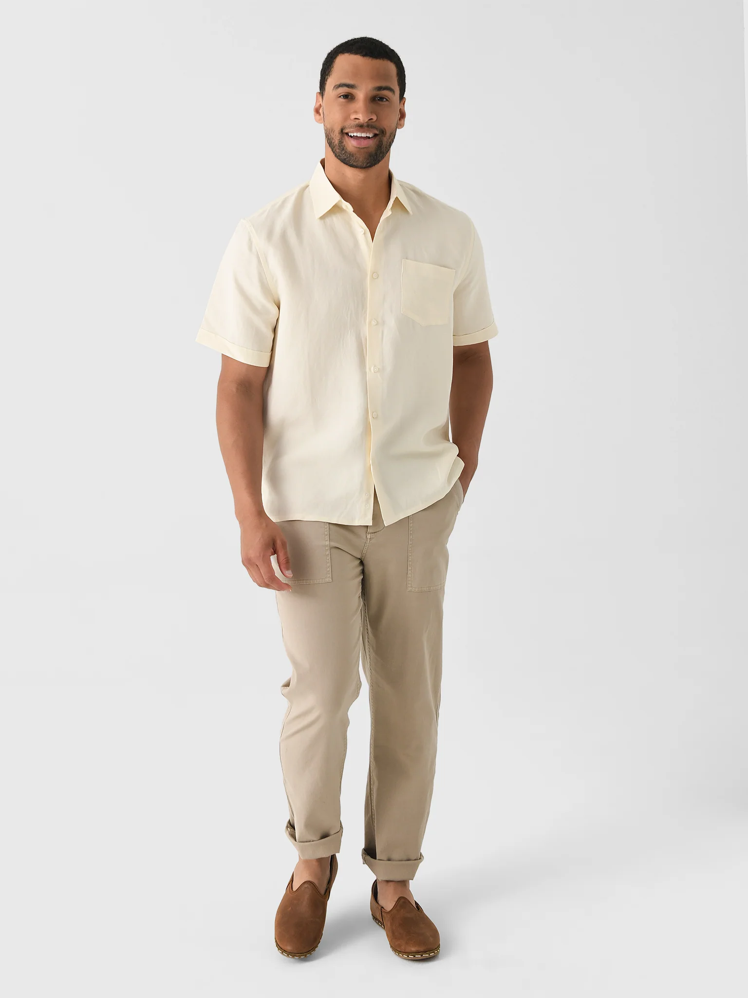 Nicoló Men's Short Sleeve Camp Shirt - Image 3