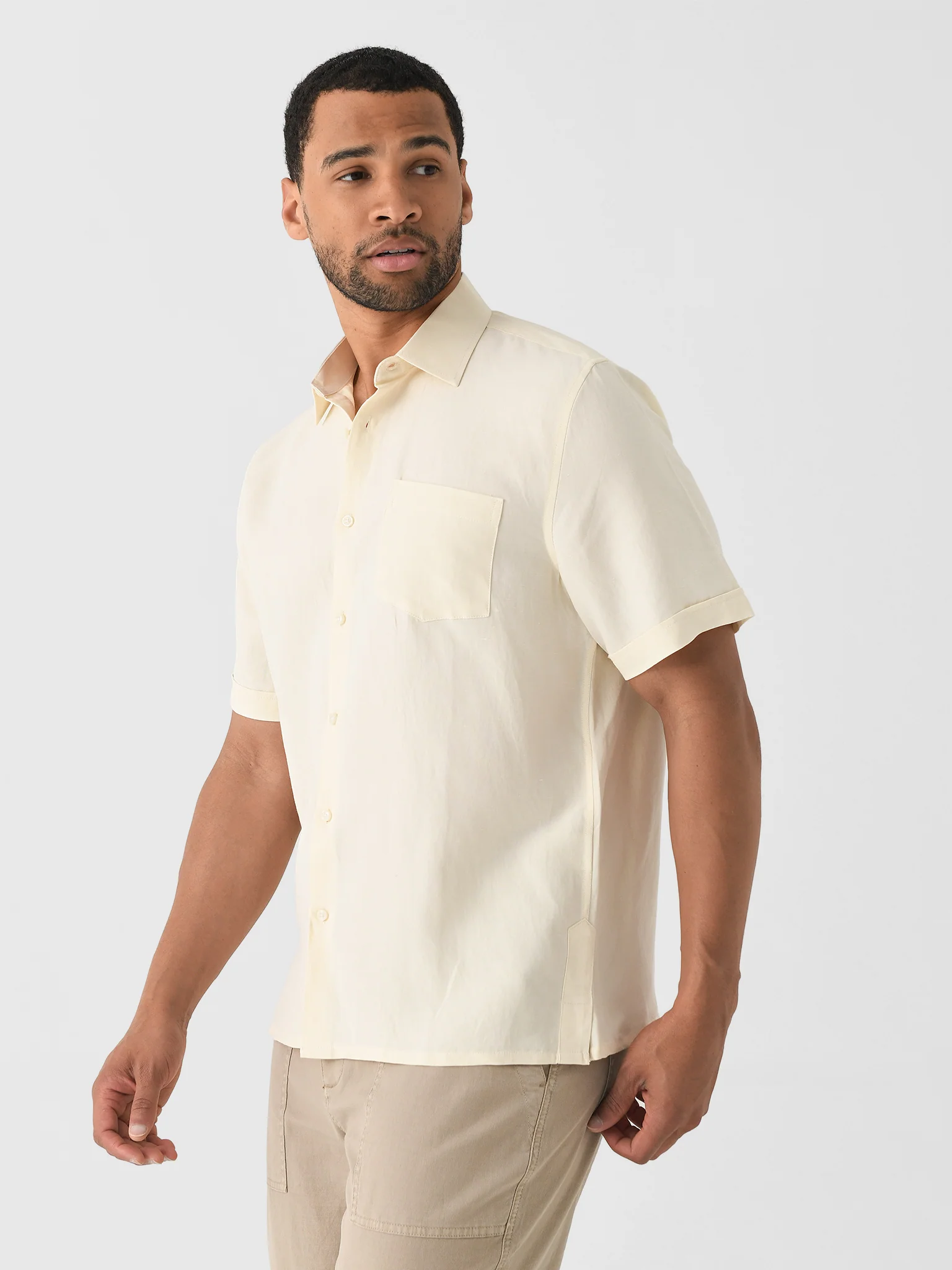 Nicoló Men's Short Sleeve Camp Shirt - Image 4