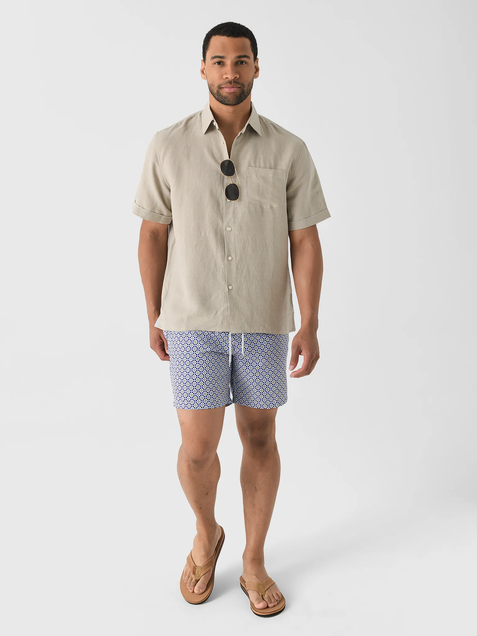 Nicoló Men's Short Sleeve Camp Shirt - Image 8