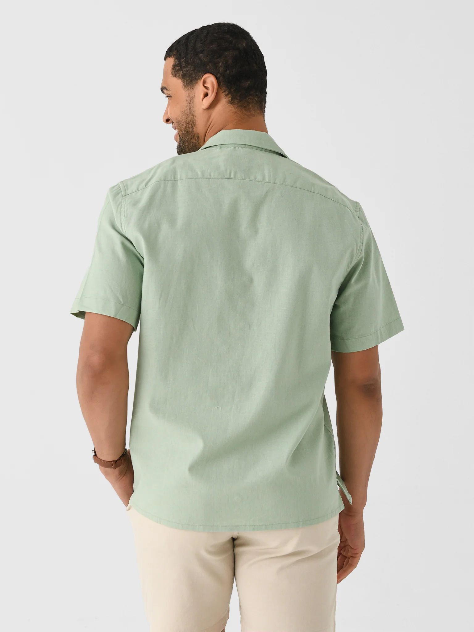 Nicoló Men's Short Sleeve Camp Shirt - Image 10