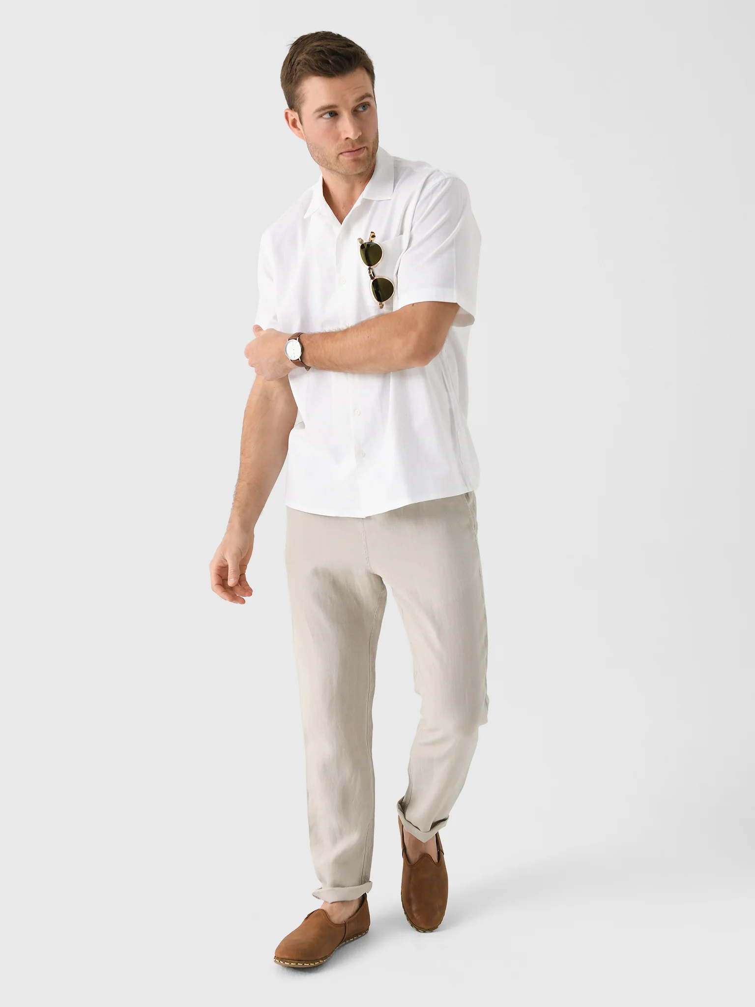 Nicoló Men's Short Sleeve Camp Shirt - Image 13