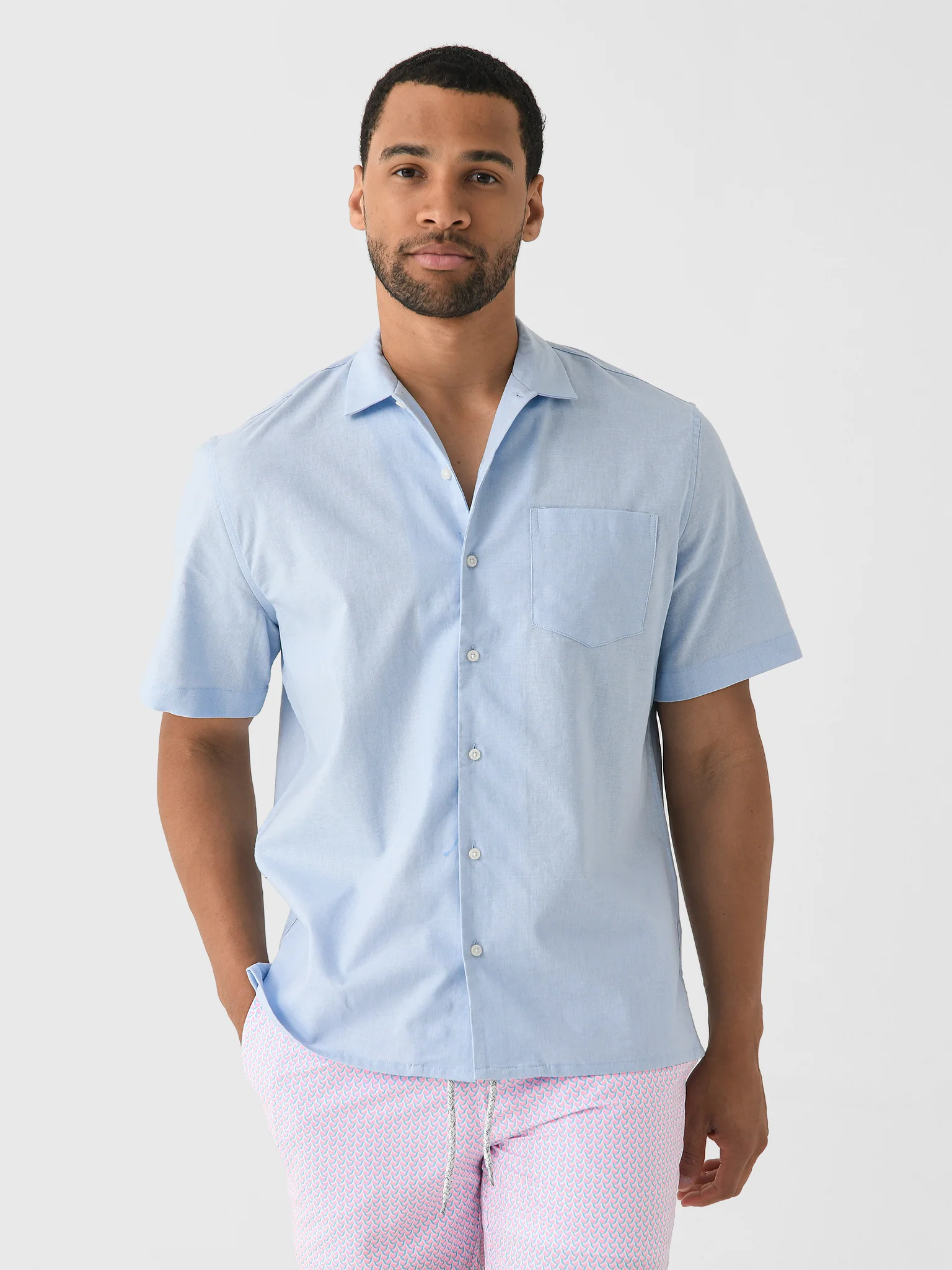 Nicoló Men's Short Sleeve Camp Shirt - Image 17