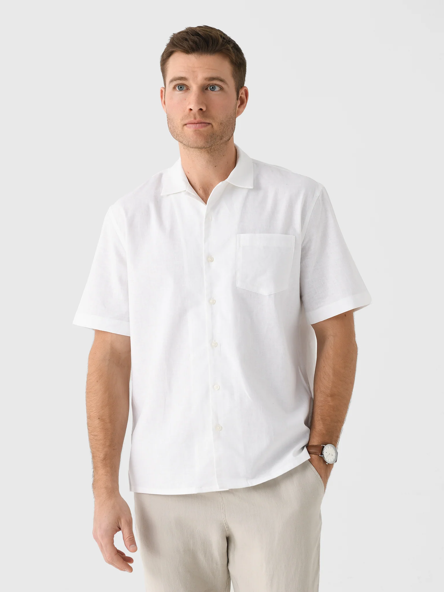 Nicoló Men's Short Sleeve Camp Shirt - Image 18