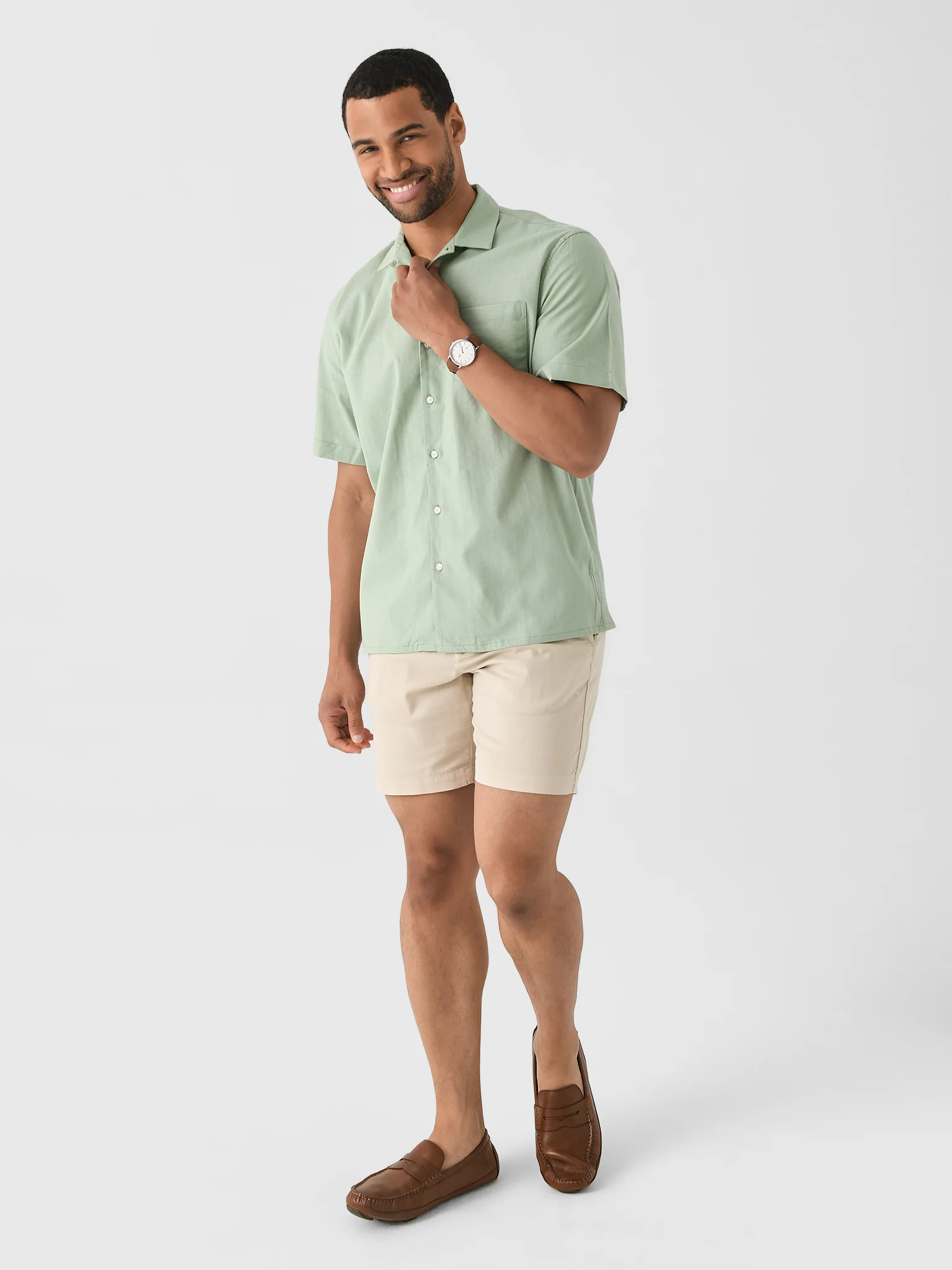 Nicoló Men's Short Sleeve Camp Shirt - Image 8