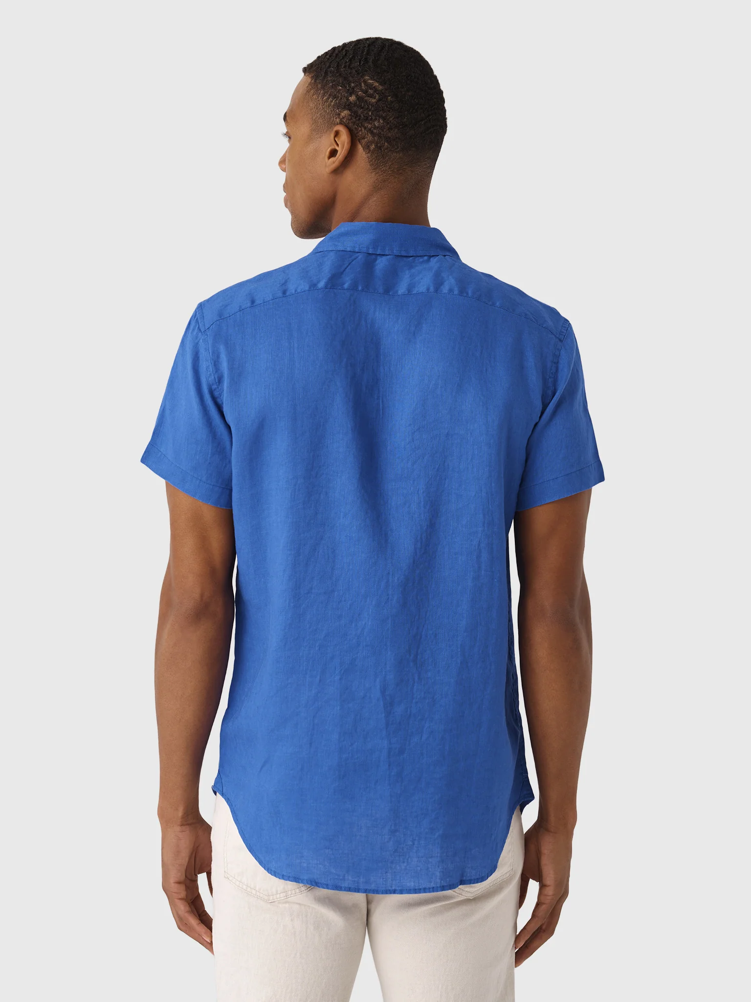 Nicoló Men's Short Sleeve Linen Shirt - Image 14