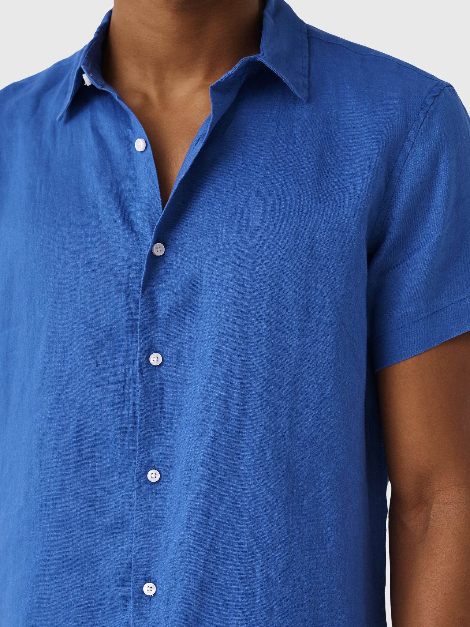 Nicoló Men's Short Sleeve Linen Shirt - Image 15
