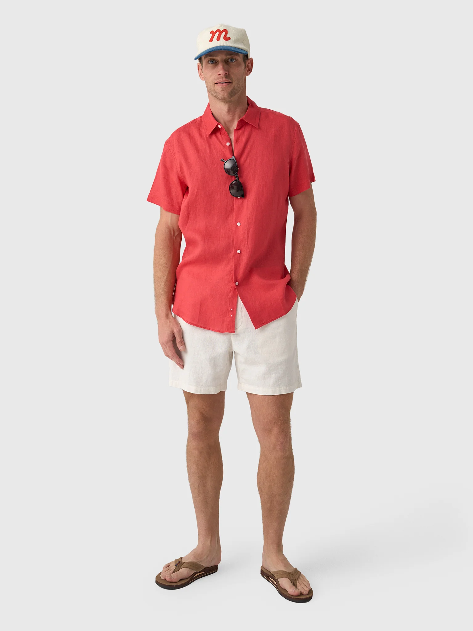 Nicoló Men's Short Sleeve Linen Shirt - Image 17