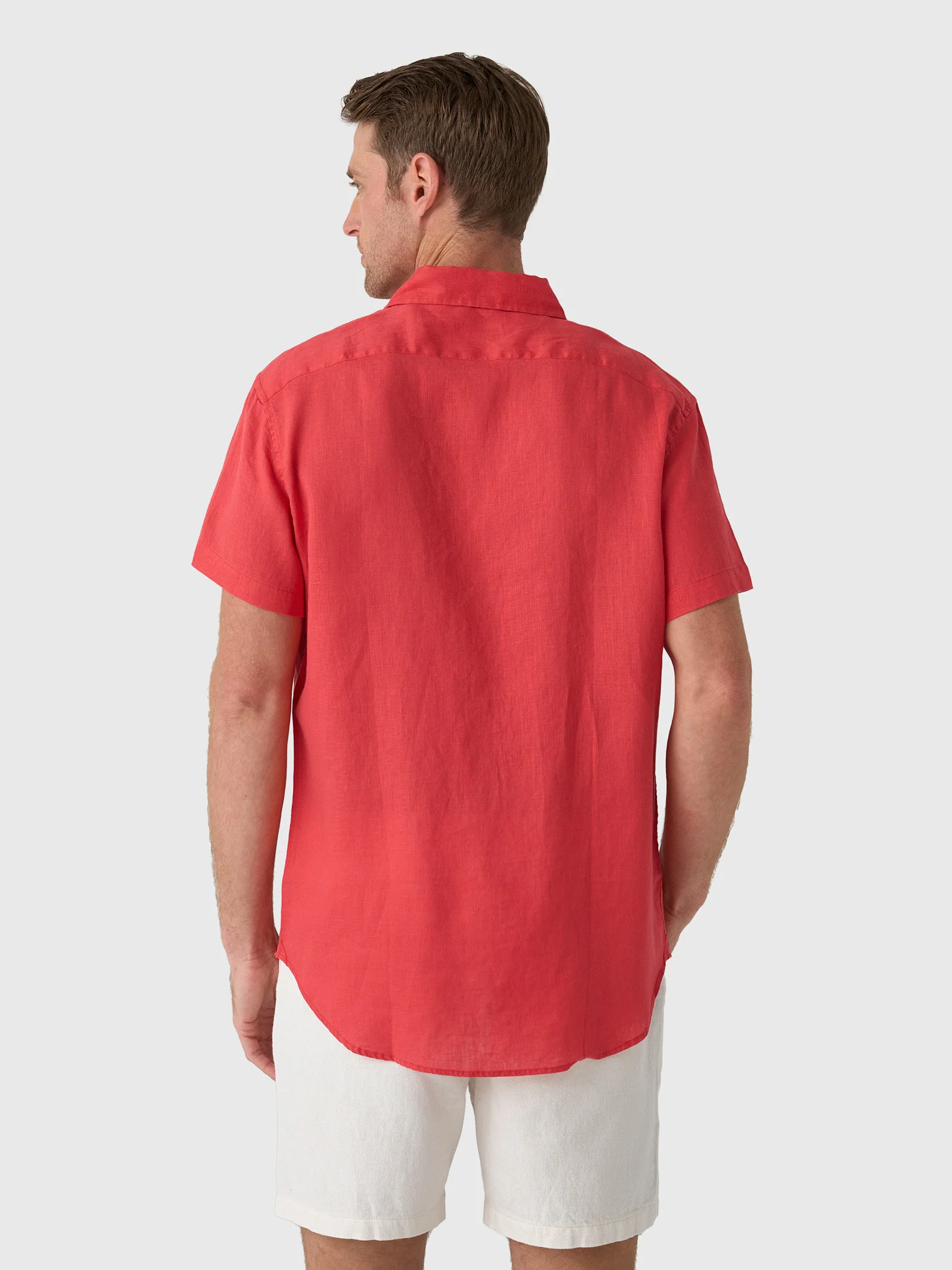 Nicoló Men's Short Sleeve Linen Shirt - Image 19
