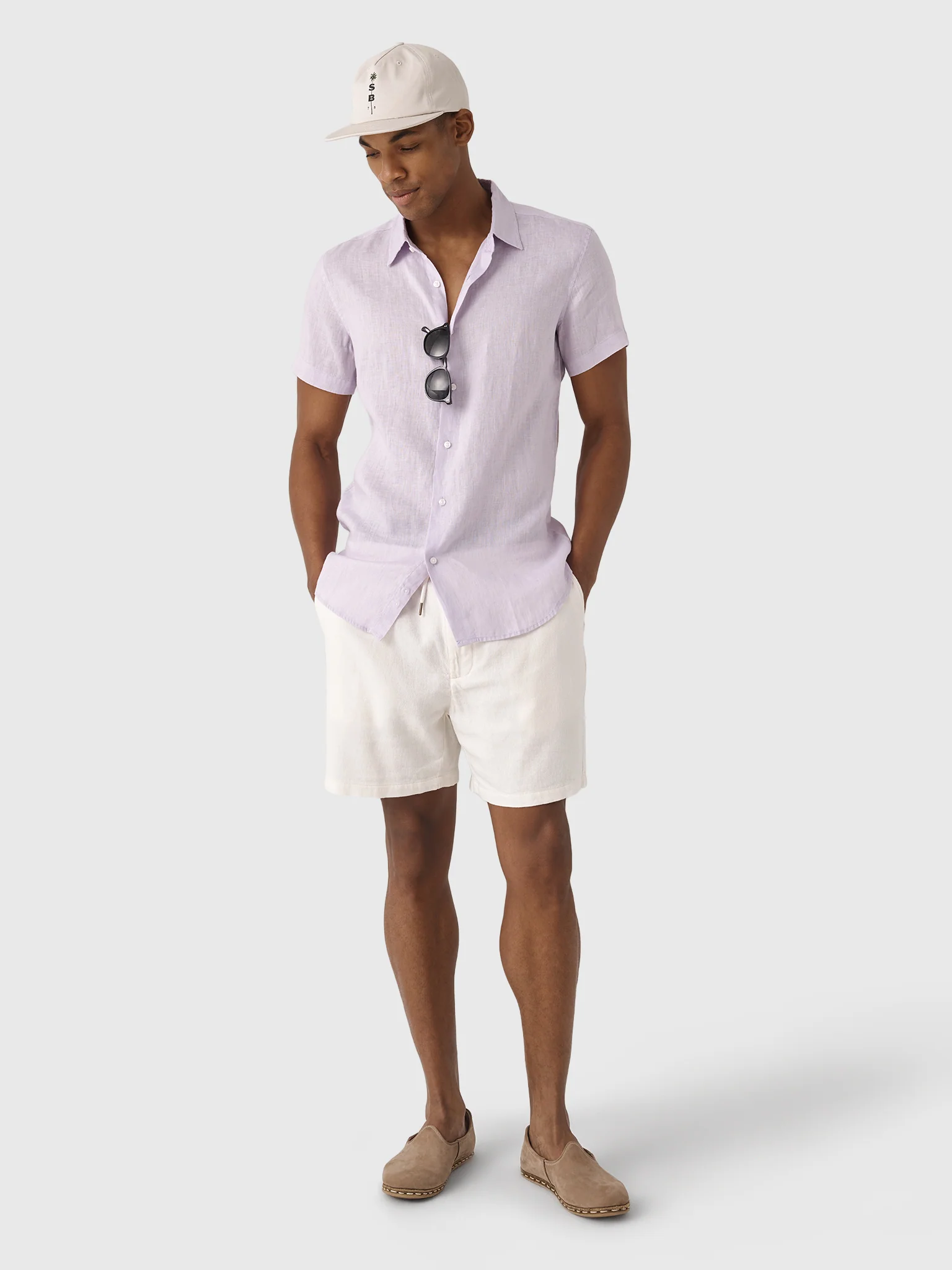 Nicoló Men's Short Sleeve Linen Shirt - Image 22