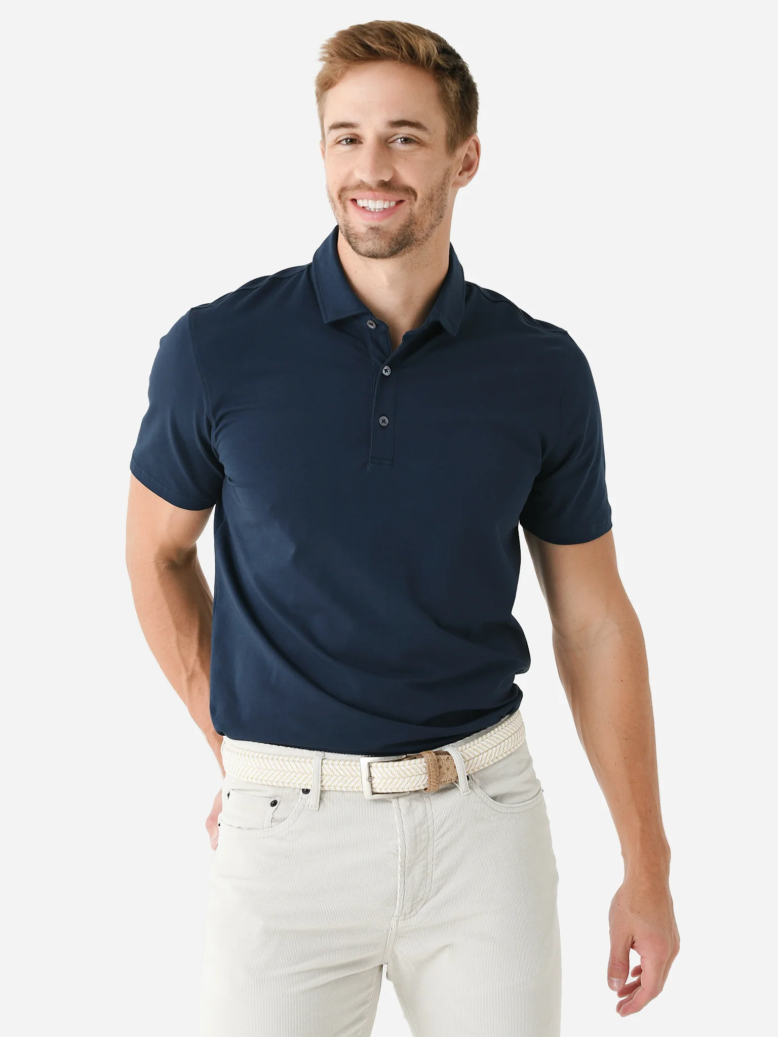 Orchard + Broome Men's Grand Pima Stretch Polo - Image 10