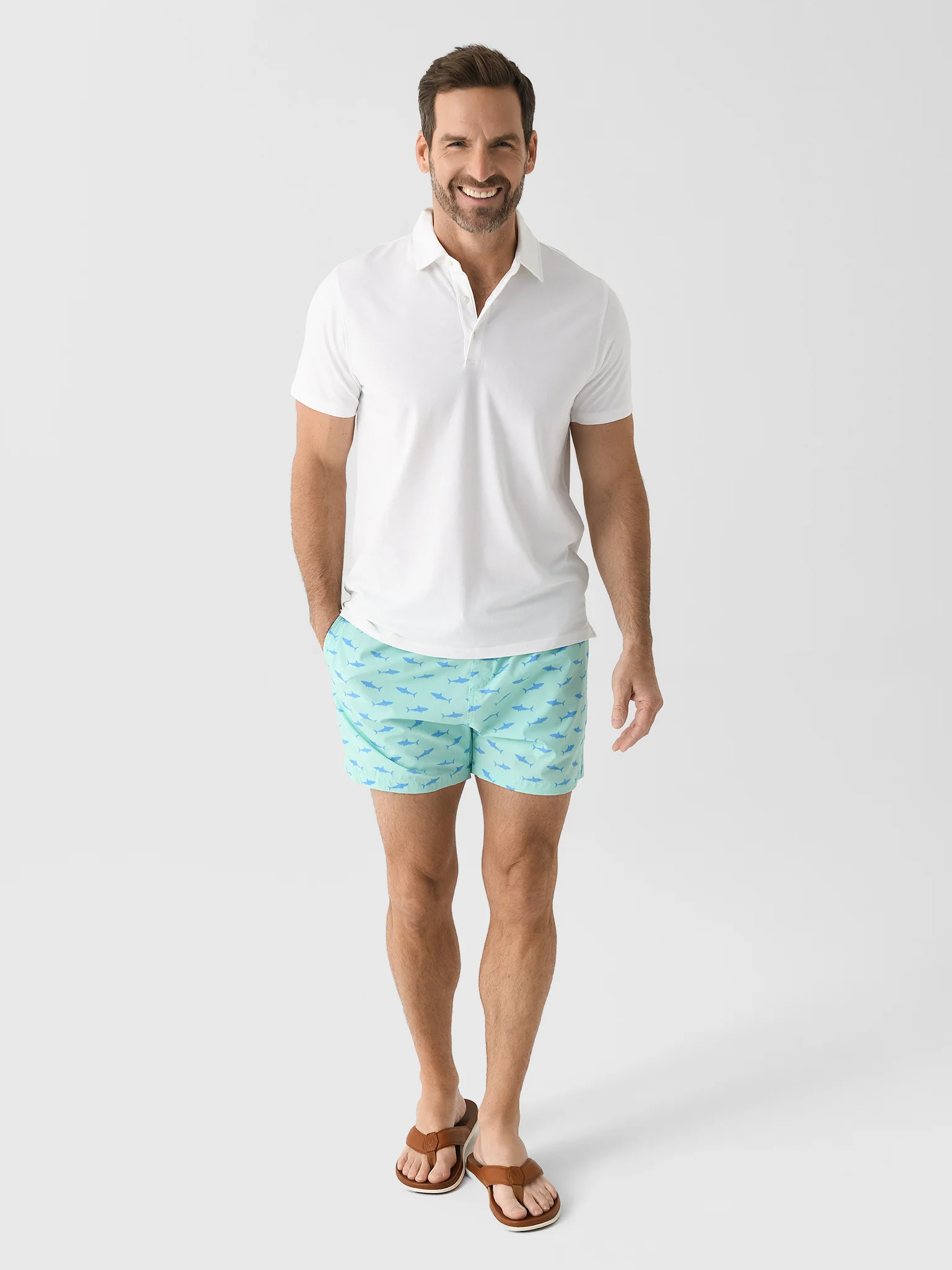 Orchard + Broome Men's Grand Pima Stretch Polo - Image 34