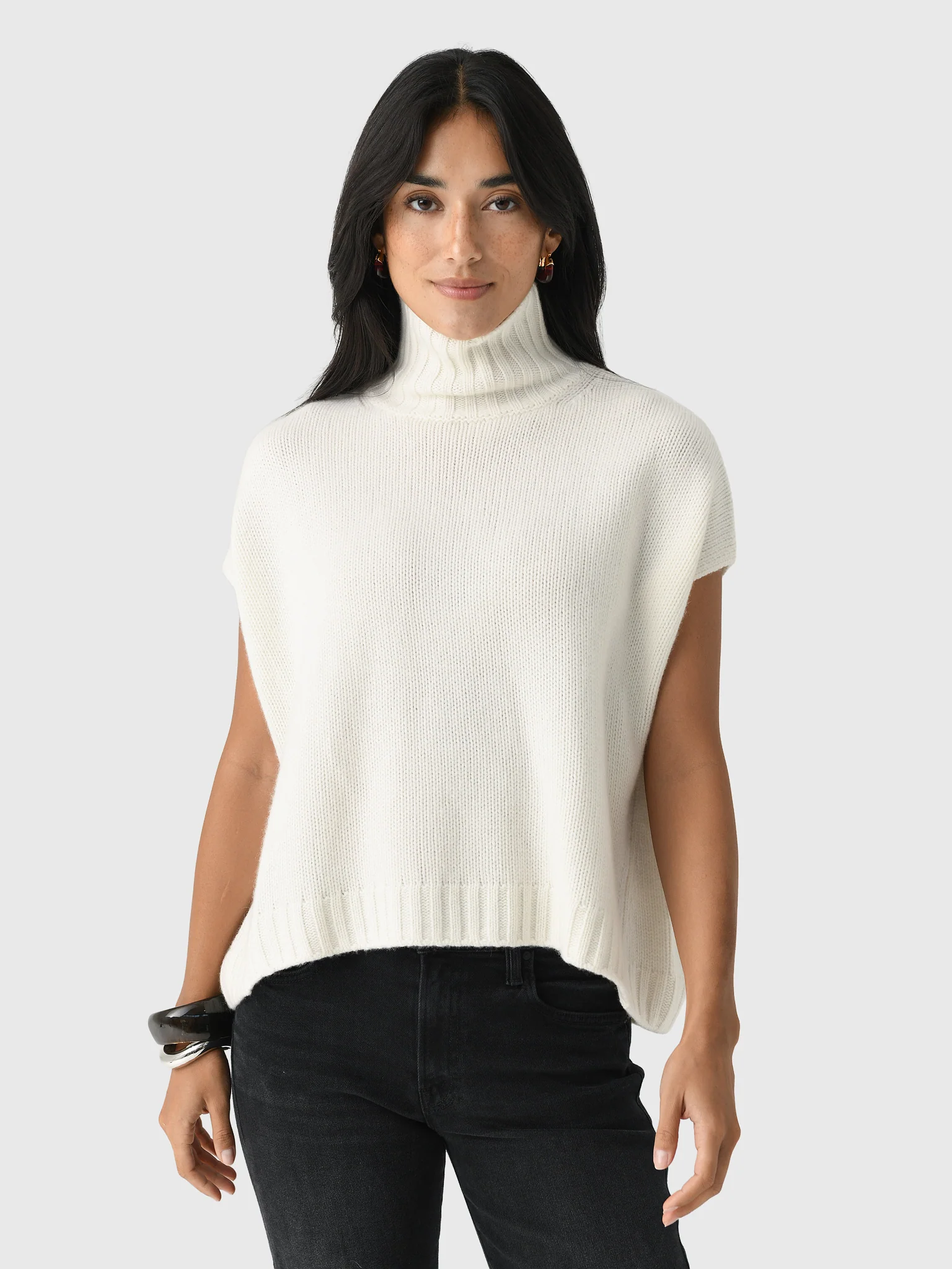 Organic John Patrick Women's Turtleneck Gilet