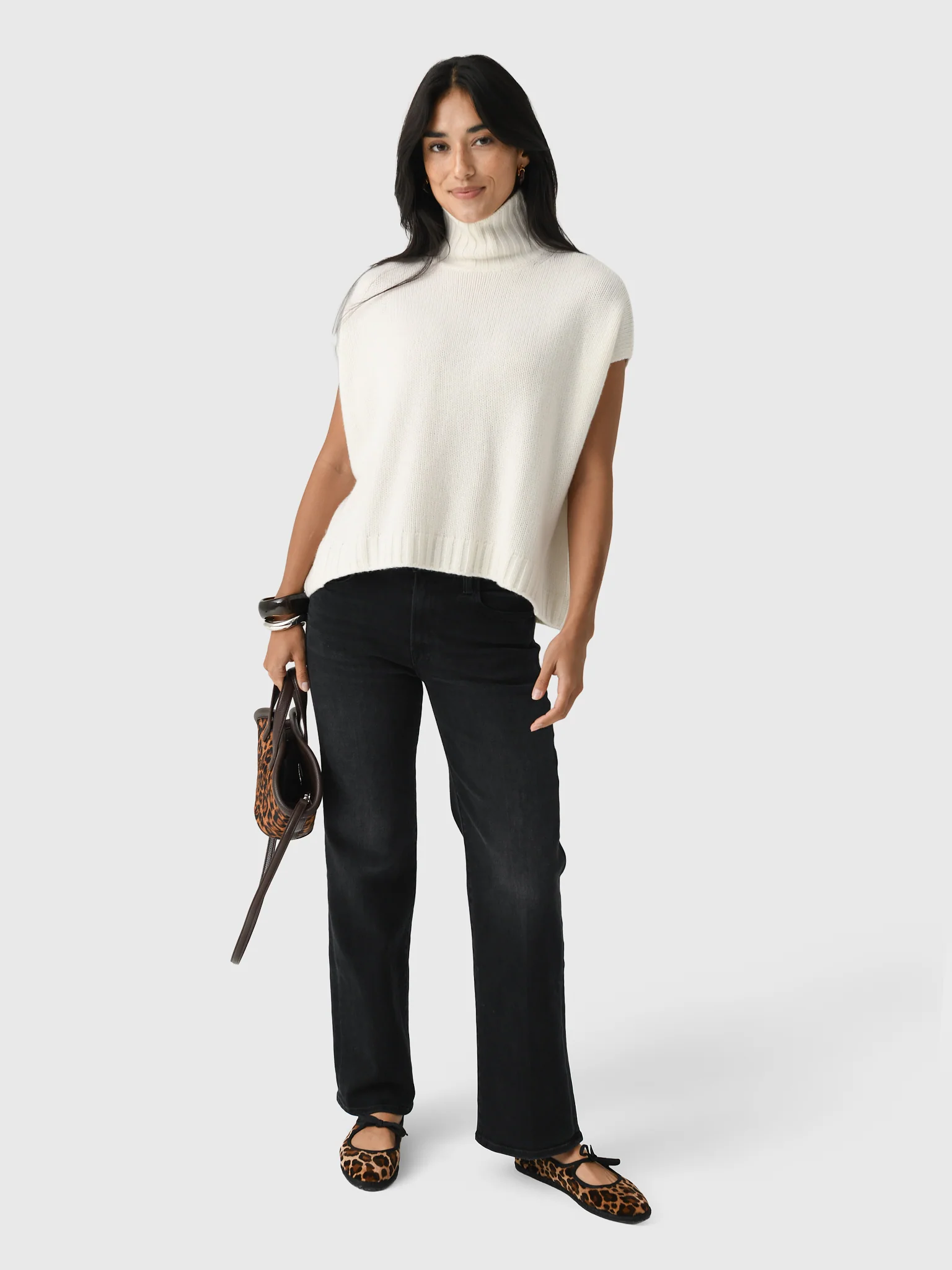 Organic John Patrick Women's Turtleneck Gilet - Image 2