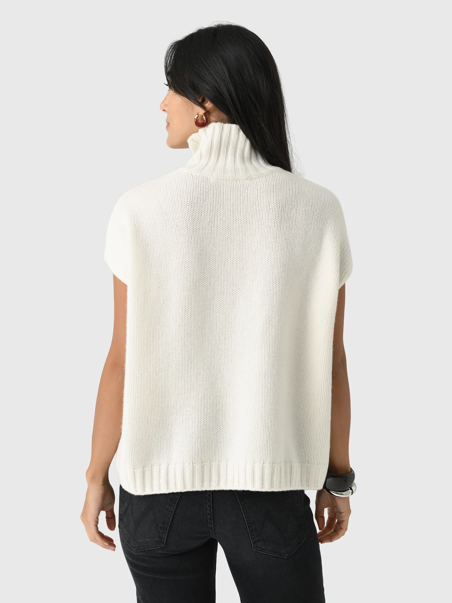 Organic John Patrick Women's Turtleneck Gilet - Image 3