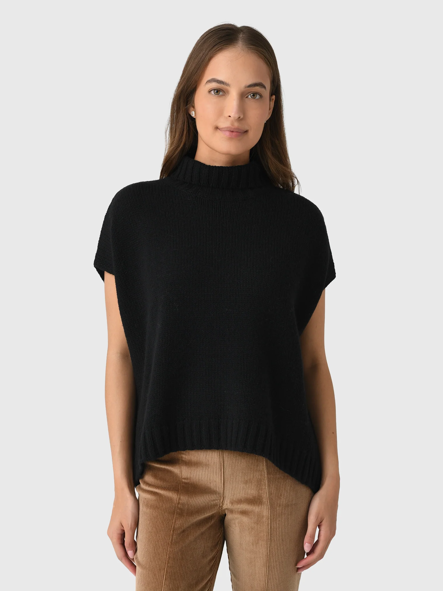 Organic John Patrick Women's Turtleneck Gilet - Image 4