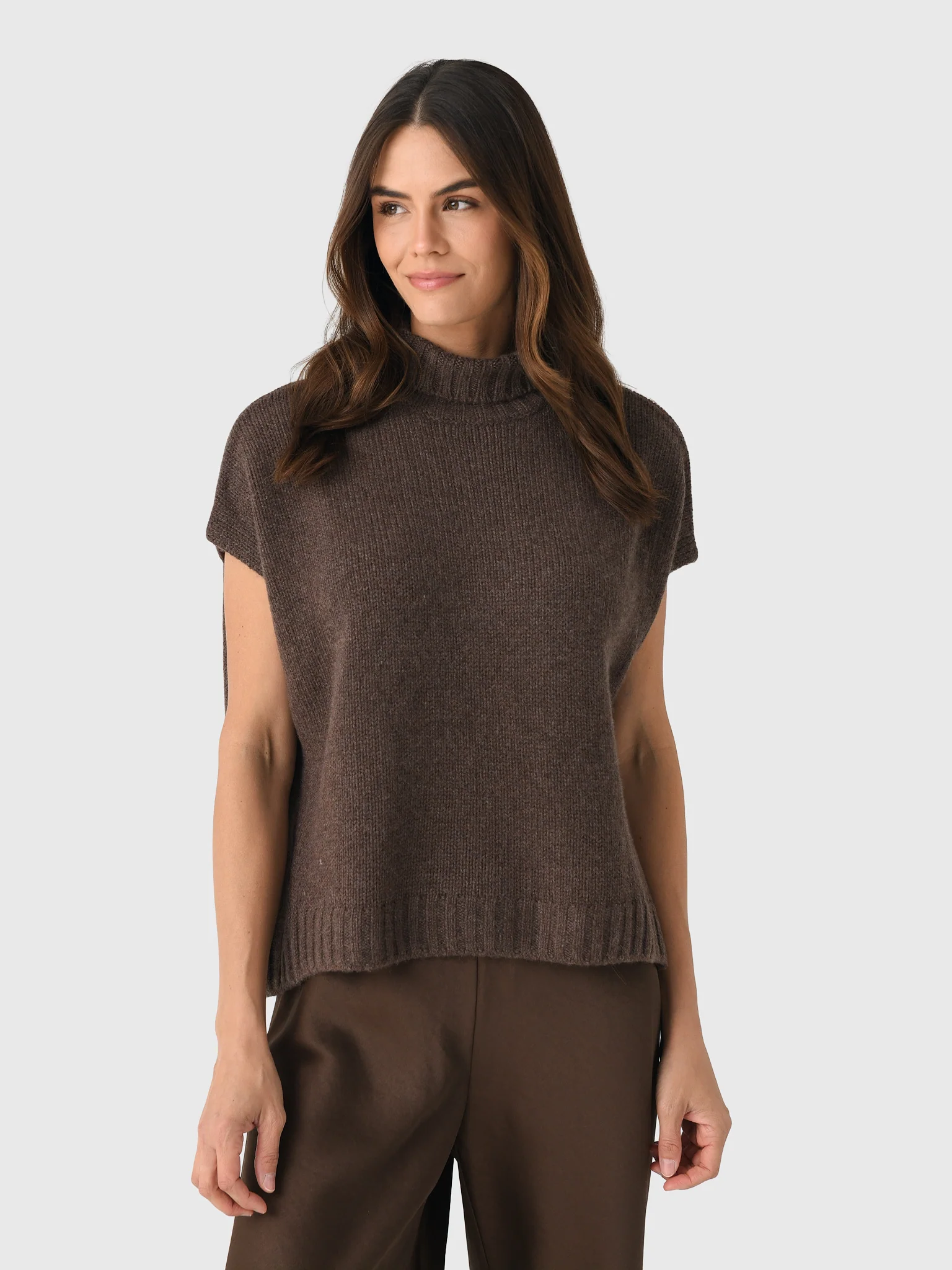 Organic John Patrick Women's Turtleneck Gilet - Image 7