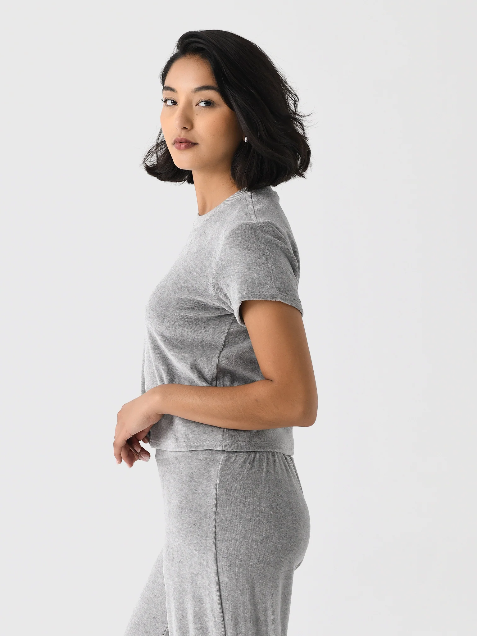 Perfect White Tee Women's Clara Velour Tee - Image 3