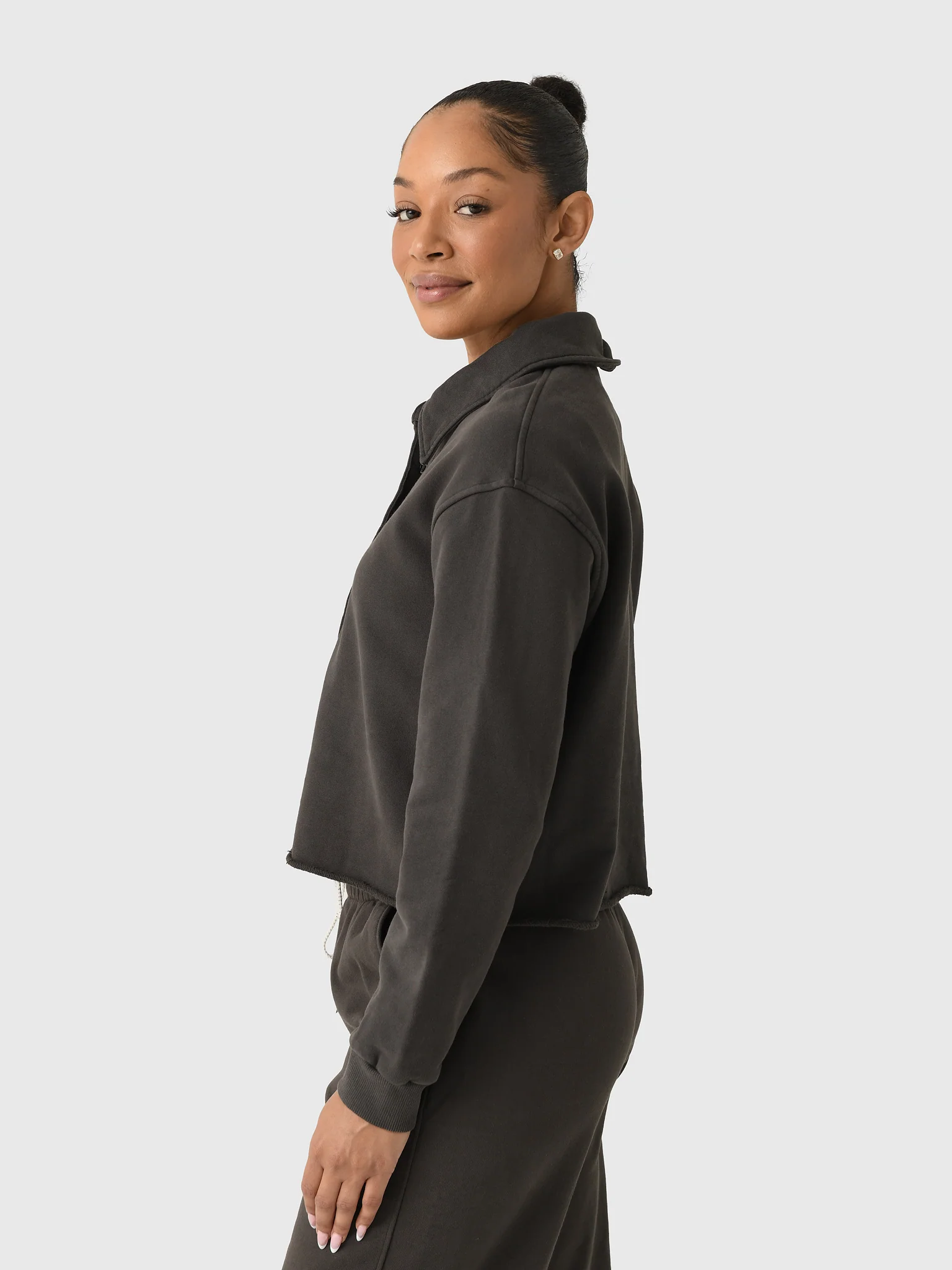Perfect White Tee Women's Vinny Collared Sweatshirt - Image 2