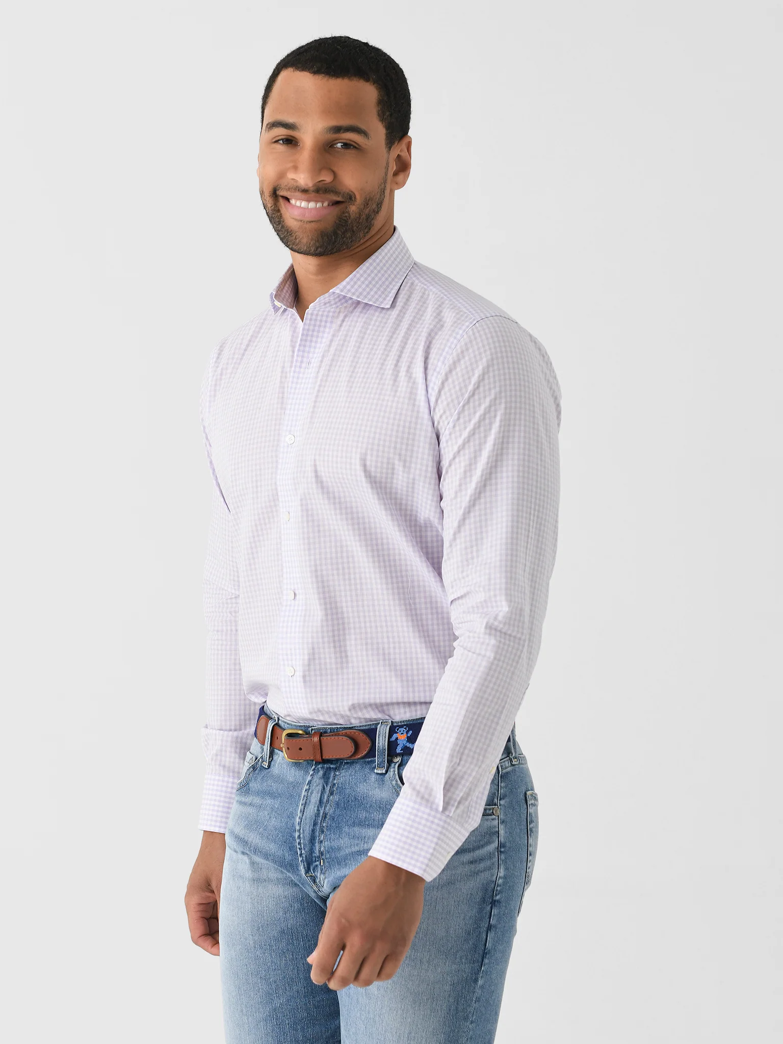 Peter Millar Crown Crafted Men's Capri Cotton Sport Shirt - Image 3