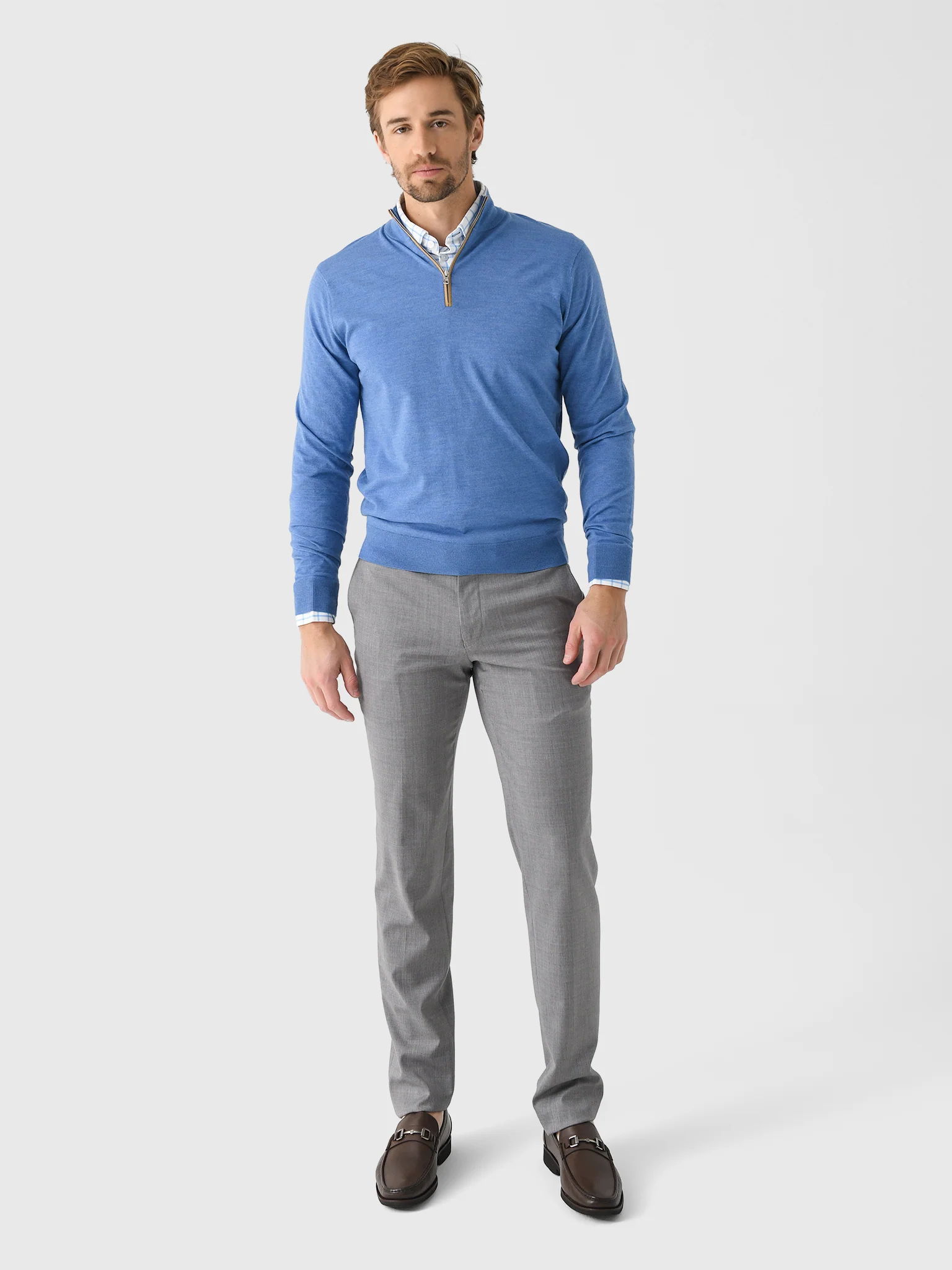 Peter Millar Crown Crafted Men's Excursionist Flex Quarter-Zip Sweater - Image 2