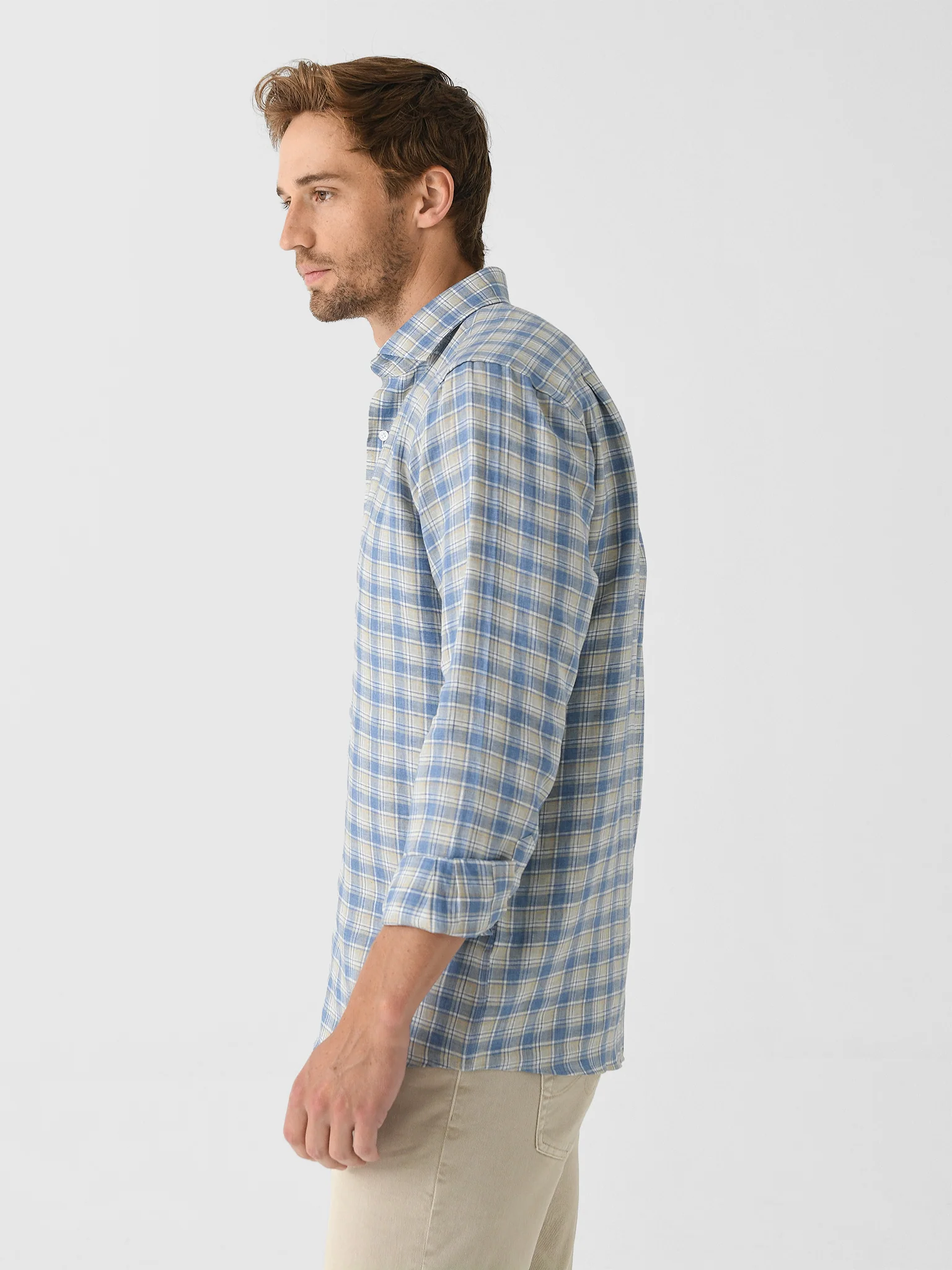 Peter Millar Crown Crafted Men's Ravello Linen Sport Shirt - Image 3