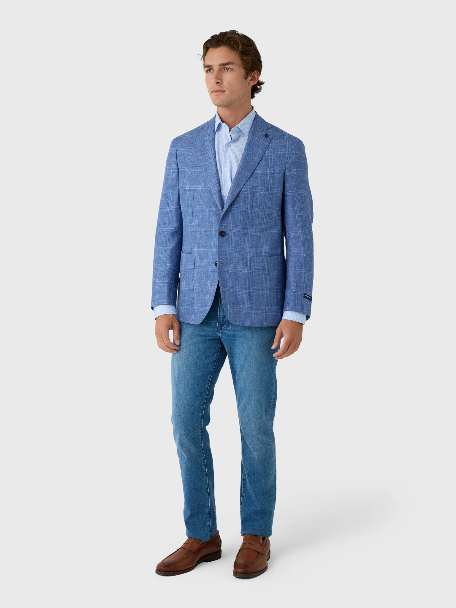 Peter Millar Crown Crafted Men's Reynolds Plaid Soft Jacket - Image 2