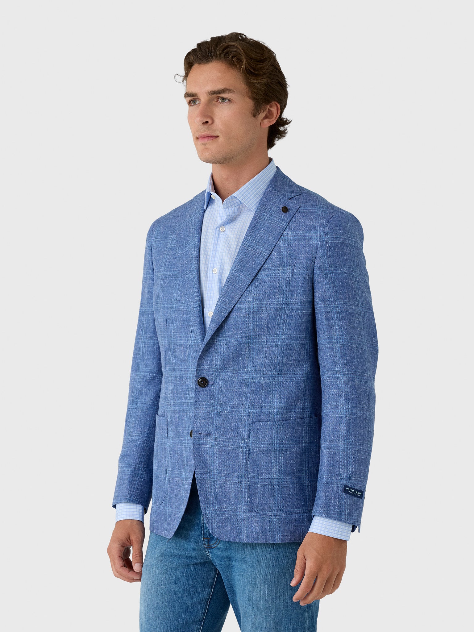 Peter Millar Crown Crafted Men's Reynolds Plaid Soft Jacket - Image 3