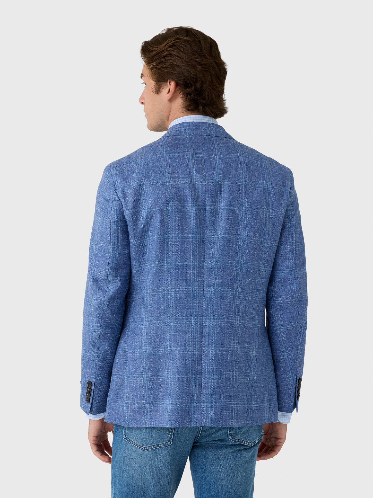 Peter Millar Crown Crafted Men's Reynolds Plaid Soft Jacket - Image 4