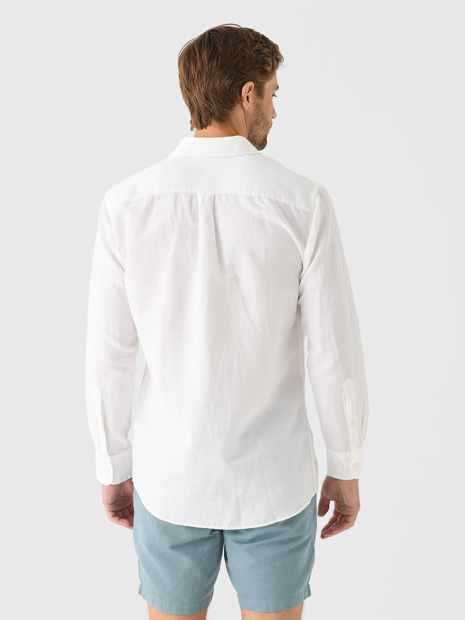 Peter Millar Crown Men's Canal Linen Cotton Shirt - Image 4