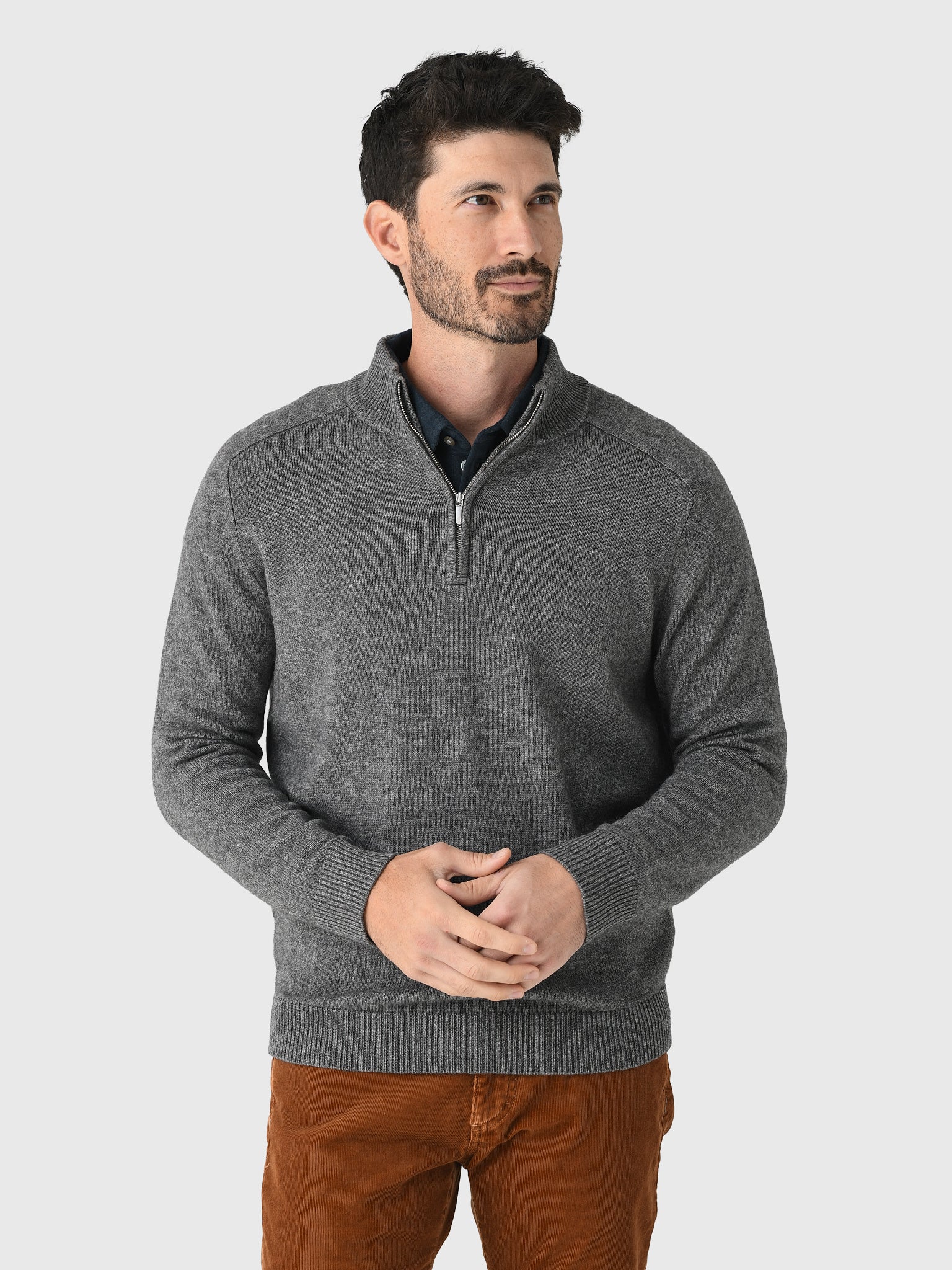 Peter Millar Crown Men's Crescent Quarter-Zip Sweater