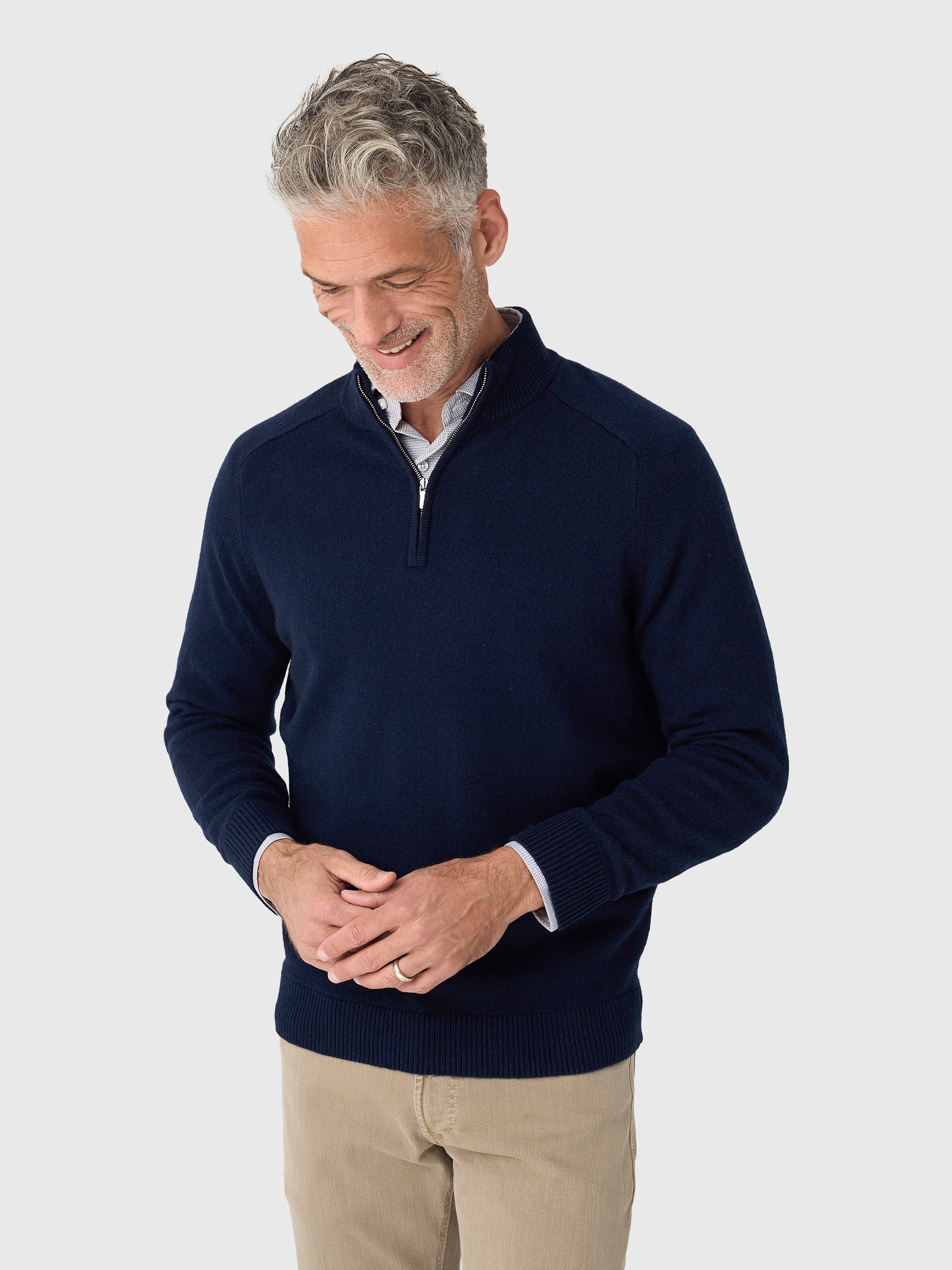 Peter Millar Crown Men's Crescent Quarter-Zip Sweater - Image 4