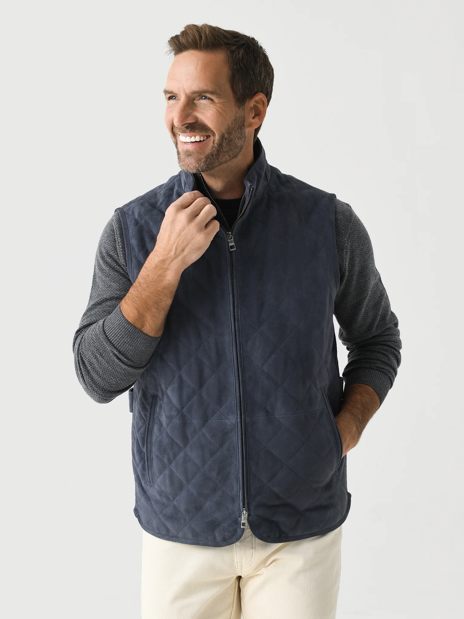 Peter Millar Crown Men's Essex Suede Vest