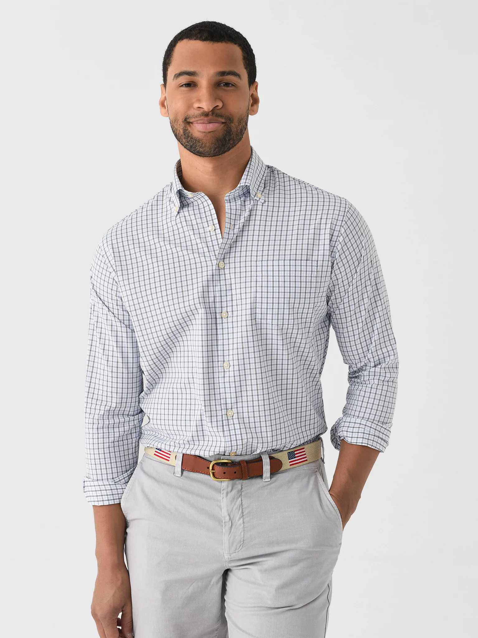 Peter Millar Crown Men's Hamilton Performance Twill Sport Shirt